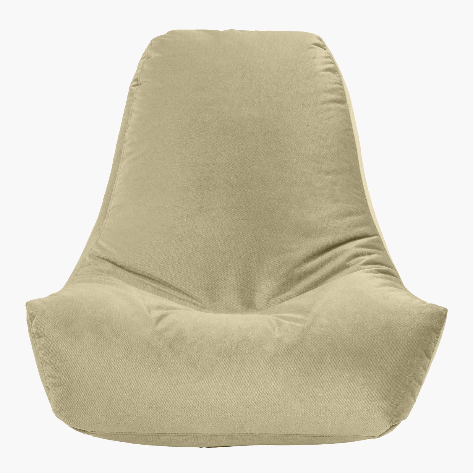 Harvey Solid Velvet Bean Bag Chair - Small-furniture-sofaandseating-ottomansbeanbagsandpoufs-image-3