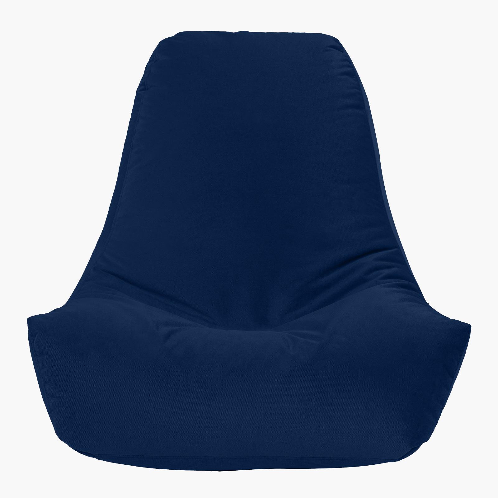 Harvey Solid Velvet Bean Bag Chair - Small-furniture-sofaandseating-ottomansbeanbagsandpoufs-image-3