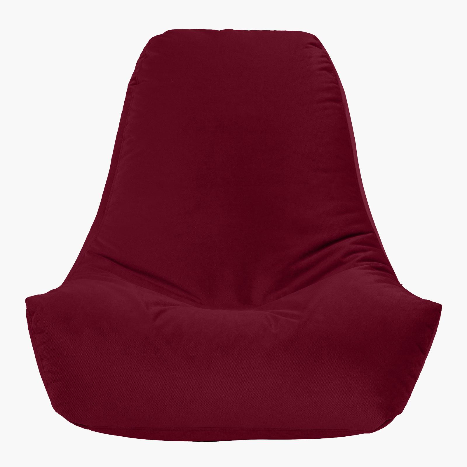 Harvey Solid Velvet Bean Bag Chair - Small-furniture-sofaandseating-ottomansbeanbagsandpoufs-image-3