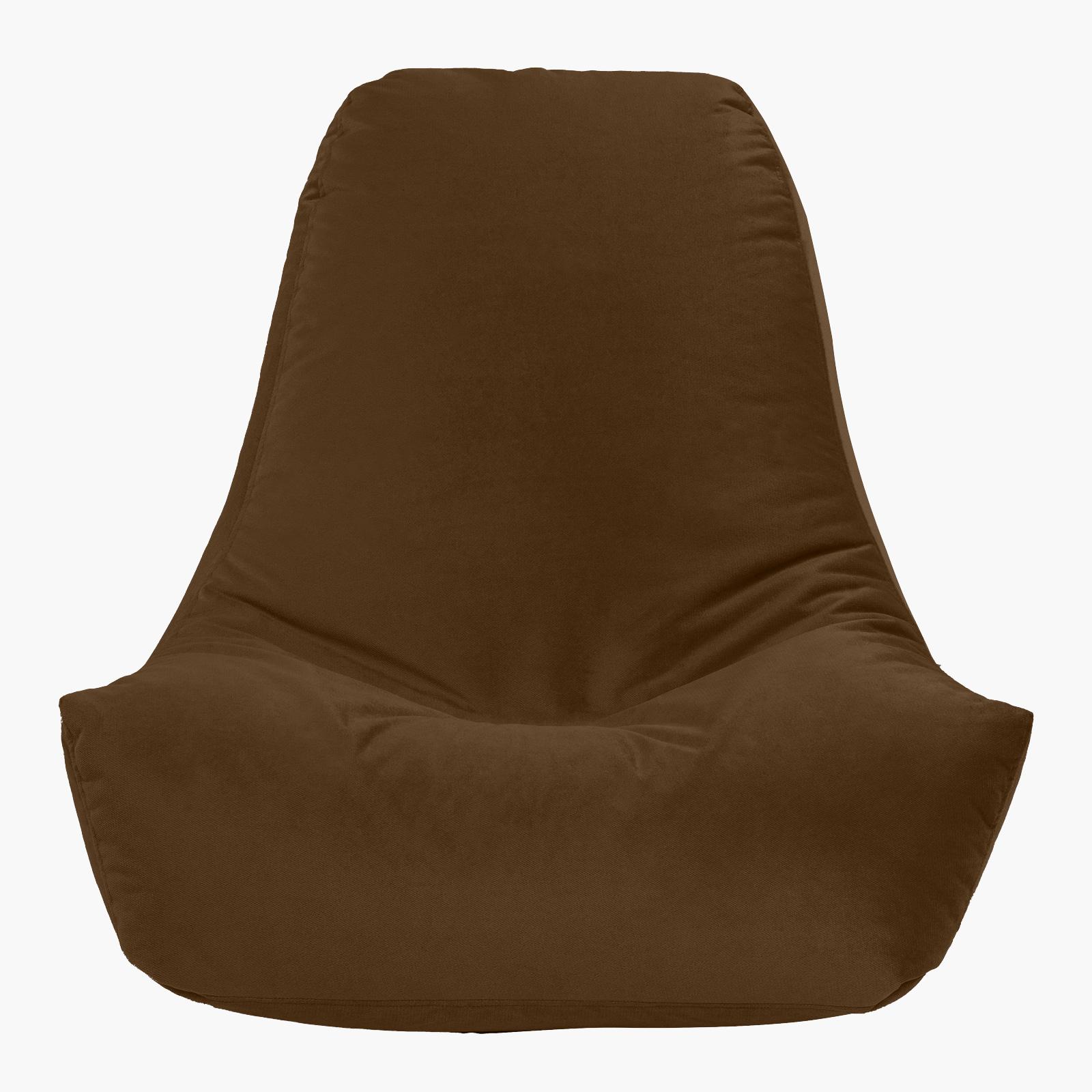Harvey Solid Velvet Bean Bag Chair - Small-furniture-sofaandseating-ottomansbeanbagsandpoufs-image-3
