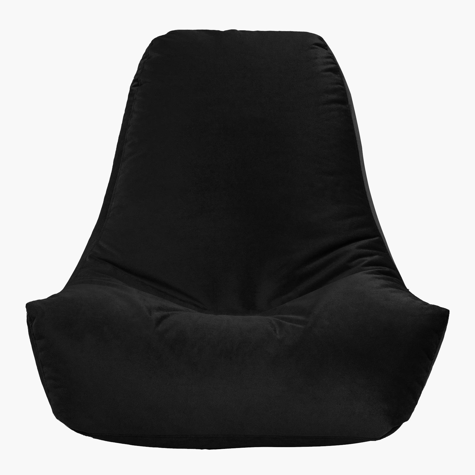 Harvey Solid Velvet Bean Bag Chair - Small-furniture-sofaandseating-ottomansbeanbagsandpoufs-image-3