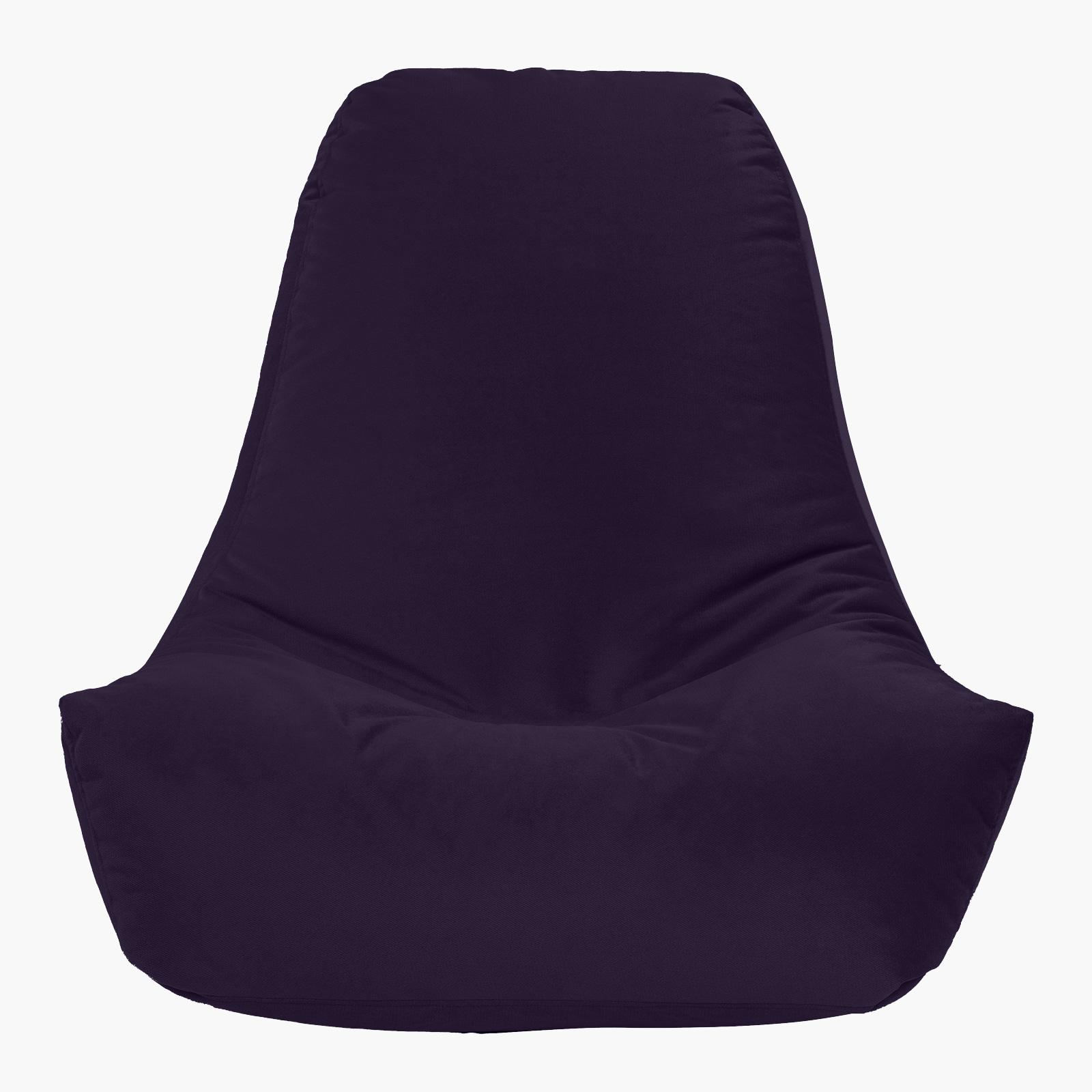 Harvey Solid Velvet Bean Bag Chair - Medium-furniture-sofaandseating-ottomansbeanbagsandpoufs-image-3