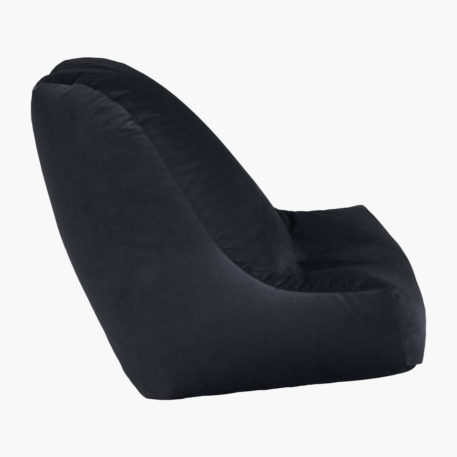 Harvey Solid Velvet Bean Bag Chair - Medium-furniture-sofaandseating-ottomansbeanbagsandpoufs-image-2