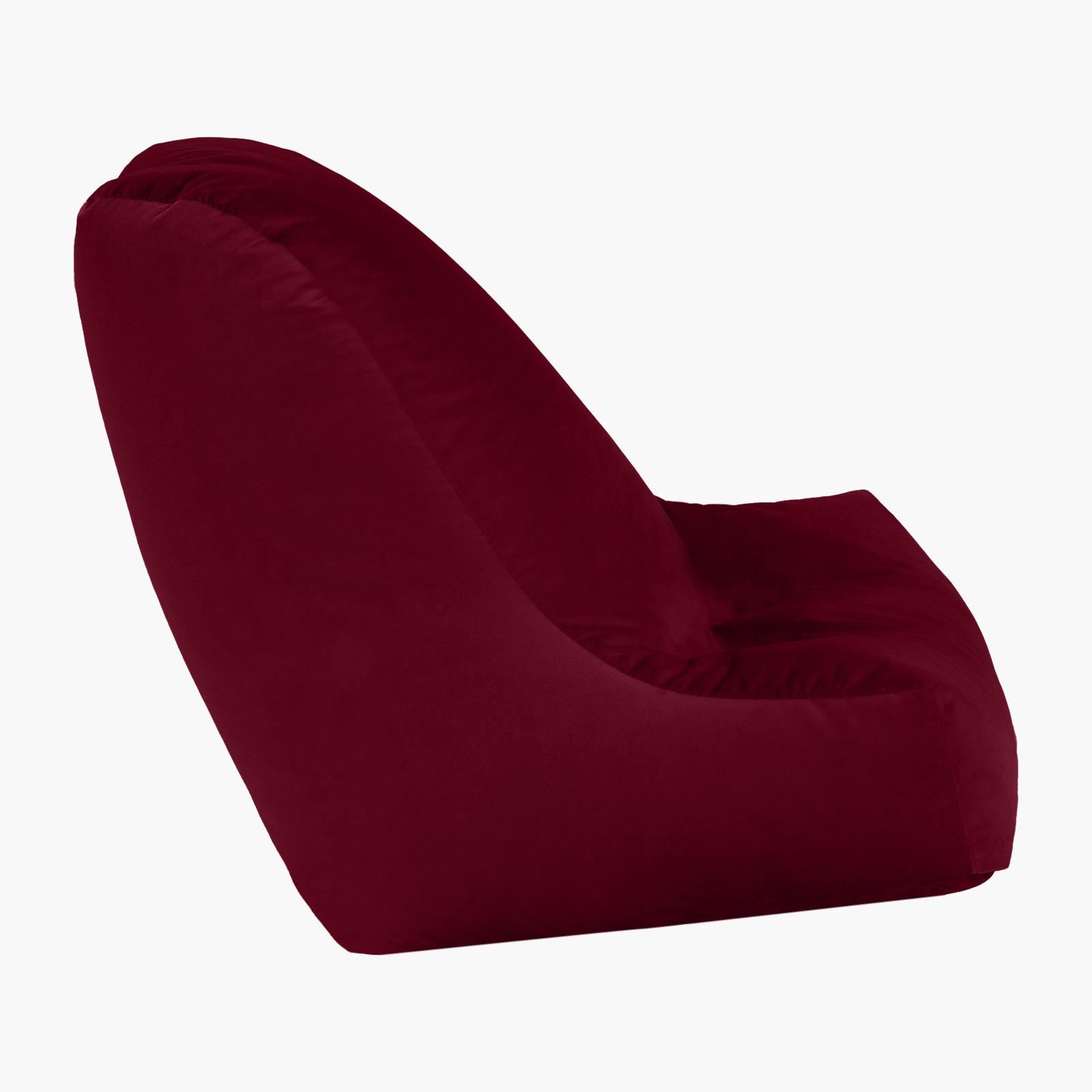 Harvey Solid Velvet Bean Bag Chair - Medium-furniture-sofaandseating-ottomansbeanbagsandpoufs-image-2