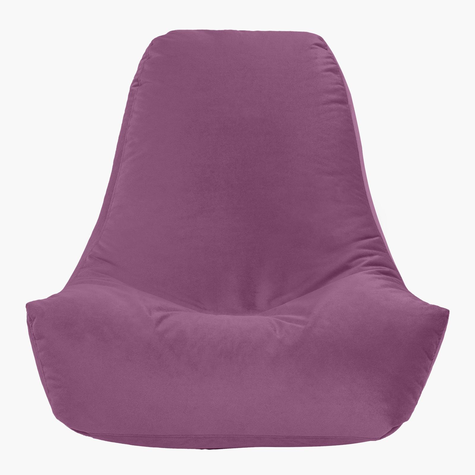 Harvey Solid Velvet Bean Bag Chair - Large-furniture-sofaandseating-ottomansbeanbagsandpoufs-image-3