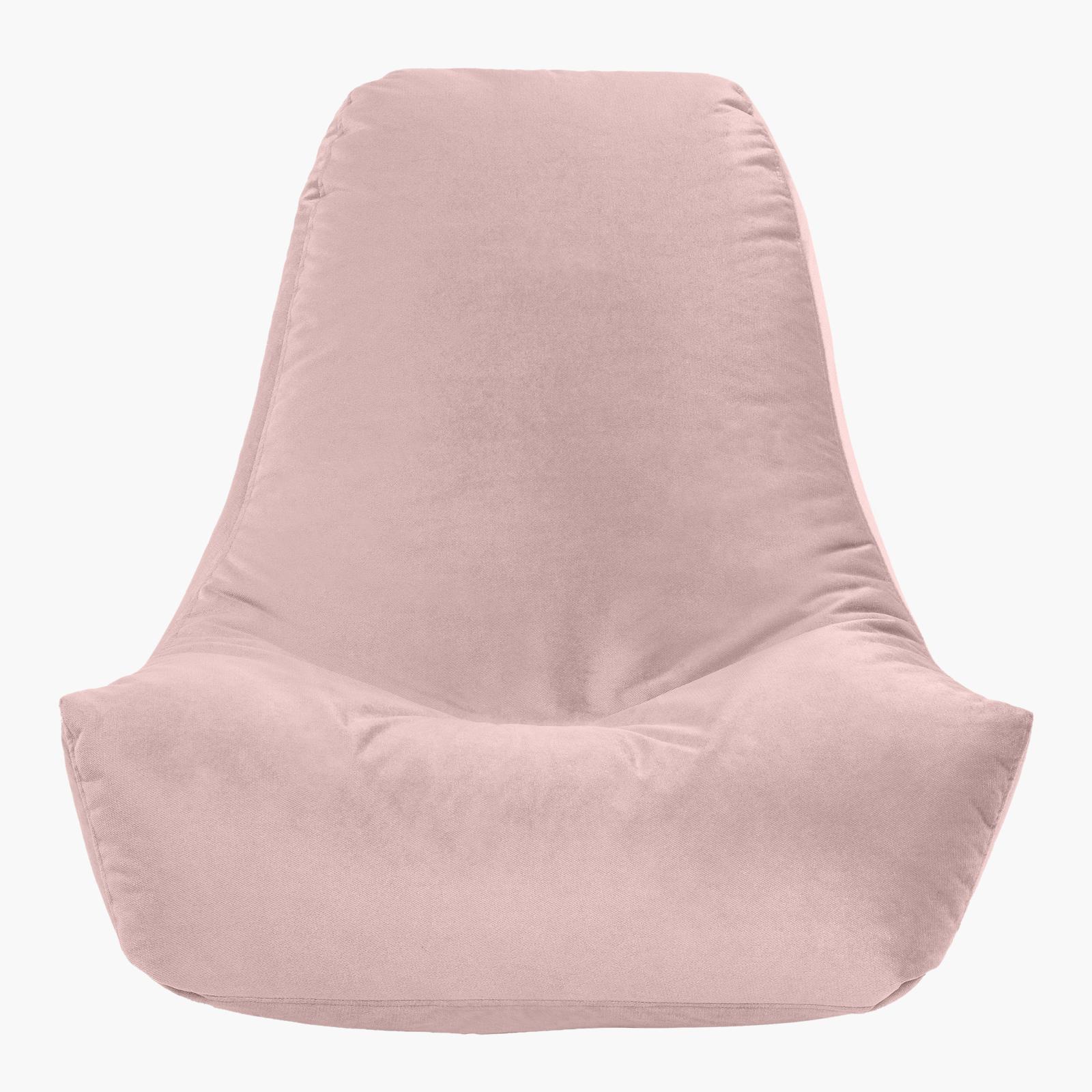 Harvey Solid Velvet Bean Bag Chair - Large-furniture-sofaandseating-ottomansbeanbagsandpoufs-image-3