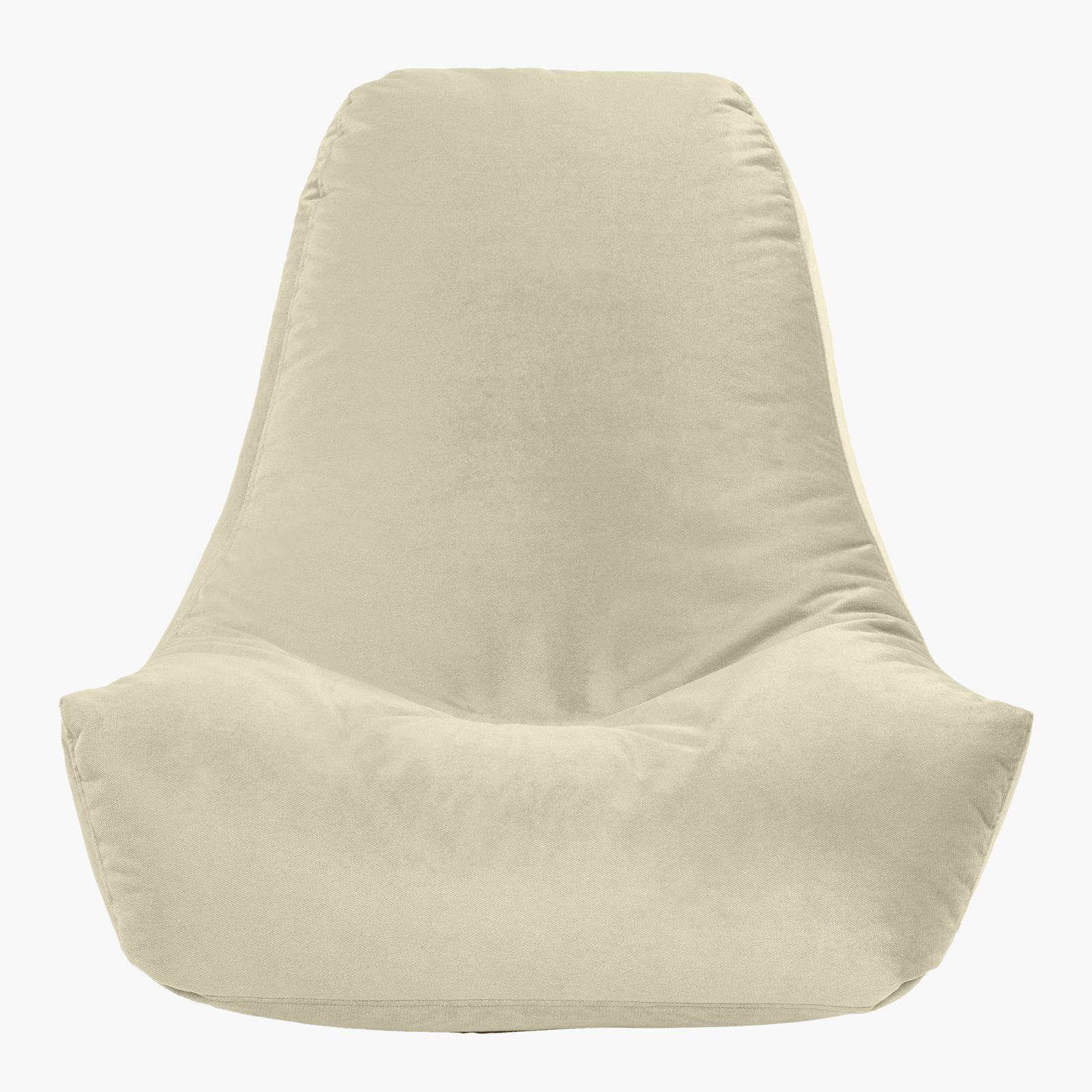 Harvey Solid Velvet Bean Bag Chair - Large-furniture-sofaandseating-ottomansbeanbagsandpoufs-image-3
