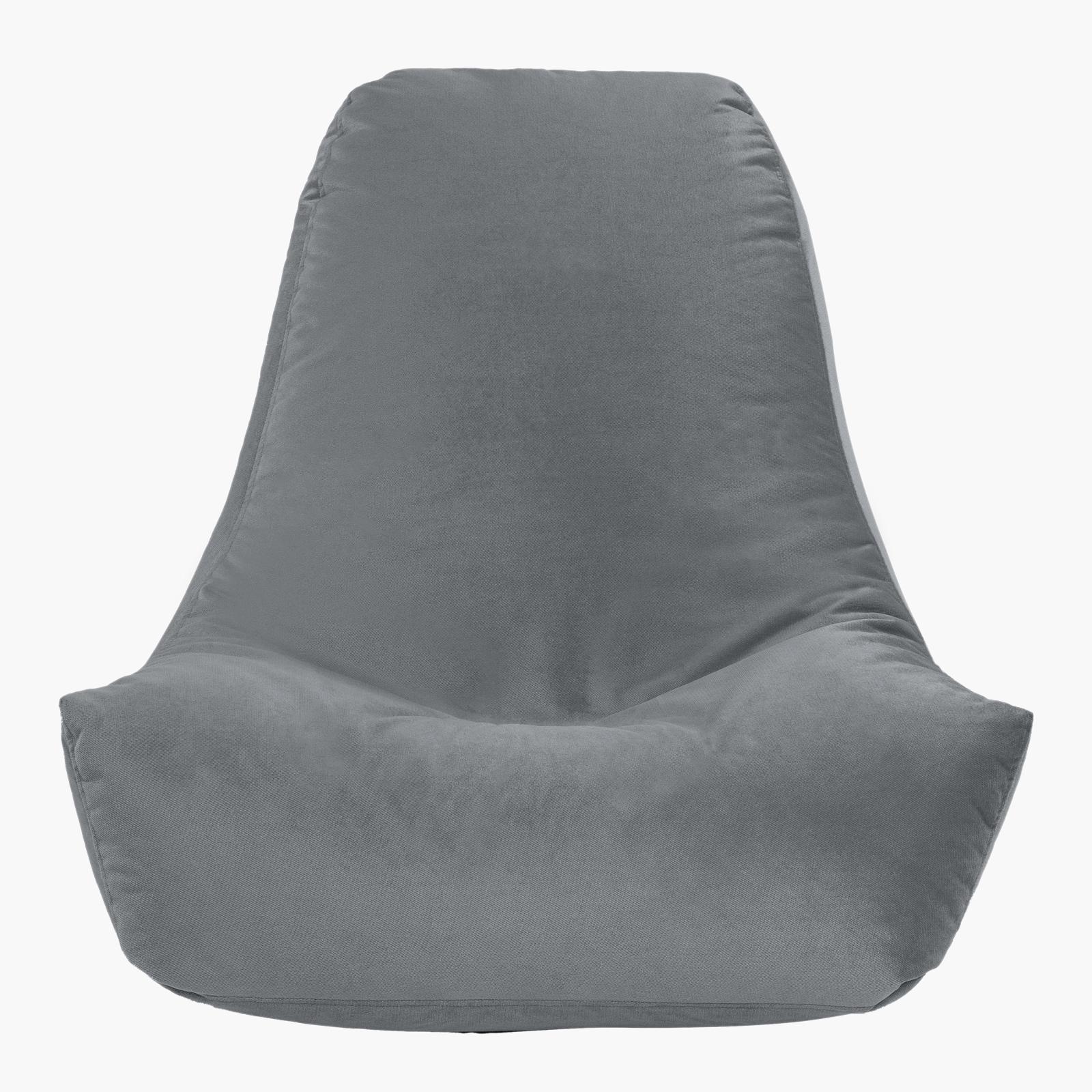 Harvey Solid Velvet Bean Bag Chair - Large-furniture-sofaandseating-ottomansbeanbagsandpoufs-image-3