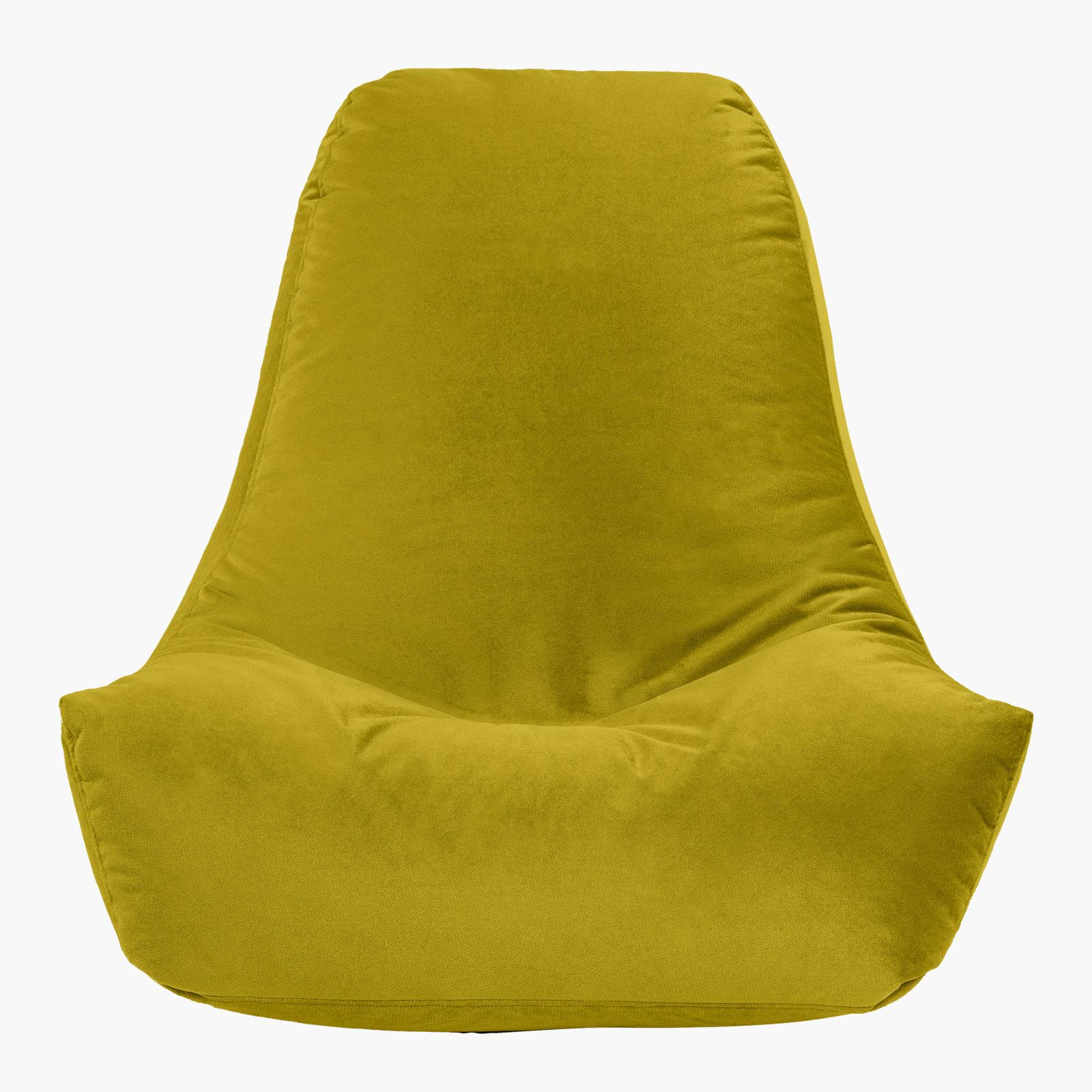 Harvey Solid Velvet Bean Bag Chair - Large-furniture-sofaandseating-ottomansbeanbagsandpoufs-image-3