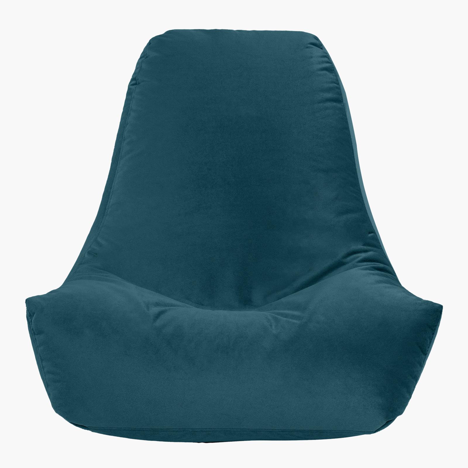 Harvey Solid Velvet Bean Bag Chair - Large-furniture-sofaandseating-ottomansbeanbagsandpoufs-image-3