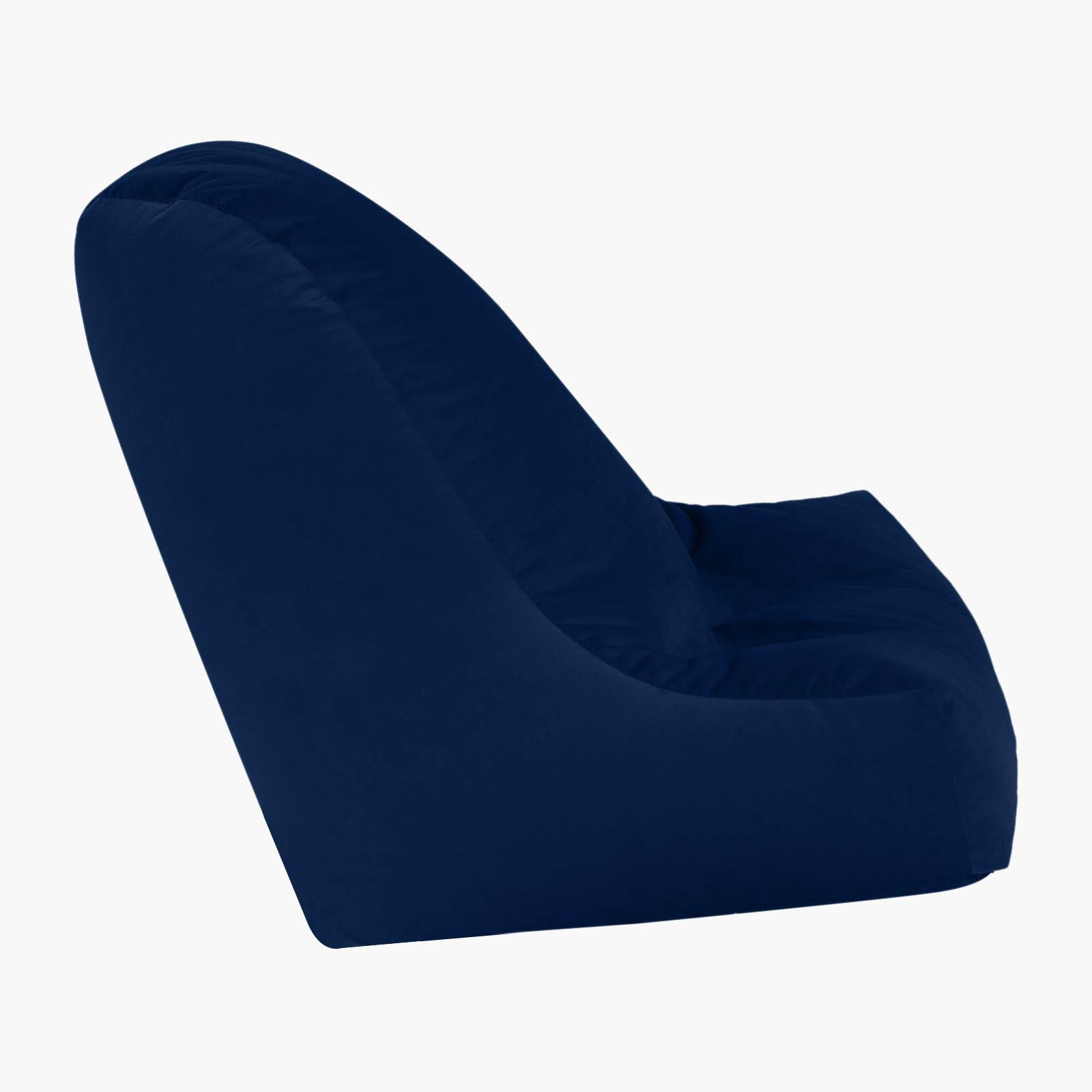 Harvey Solid Velvet Bean Bag Chair - Large-furniture-sofaandseating-ottomansbeanbagsandpoufs-image-2