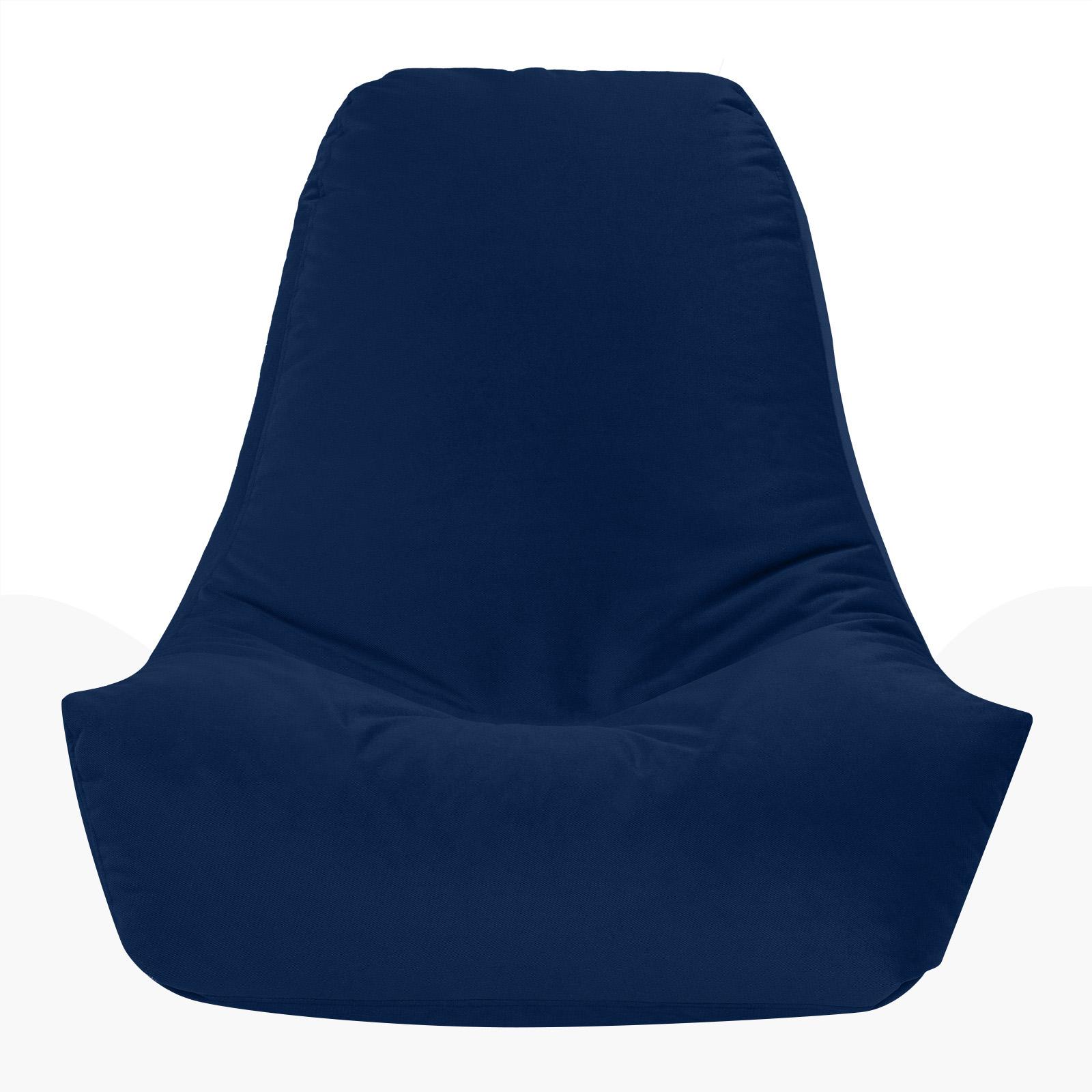 Harvey Solid Velvet Bean Bag Chair - Large-furniture-sofaandseating-ottomansbeanbagsandpoufs-image-3