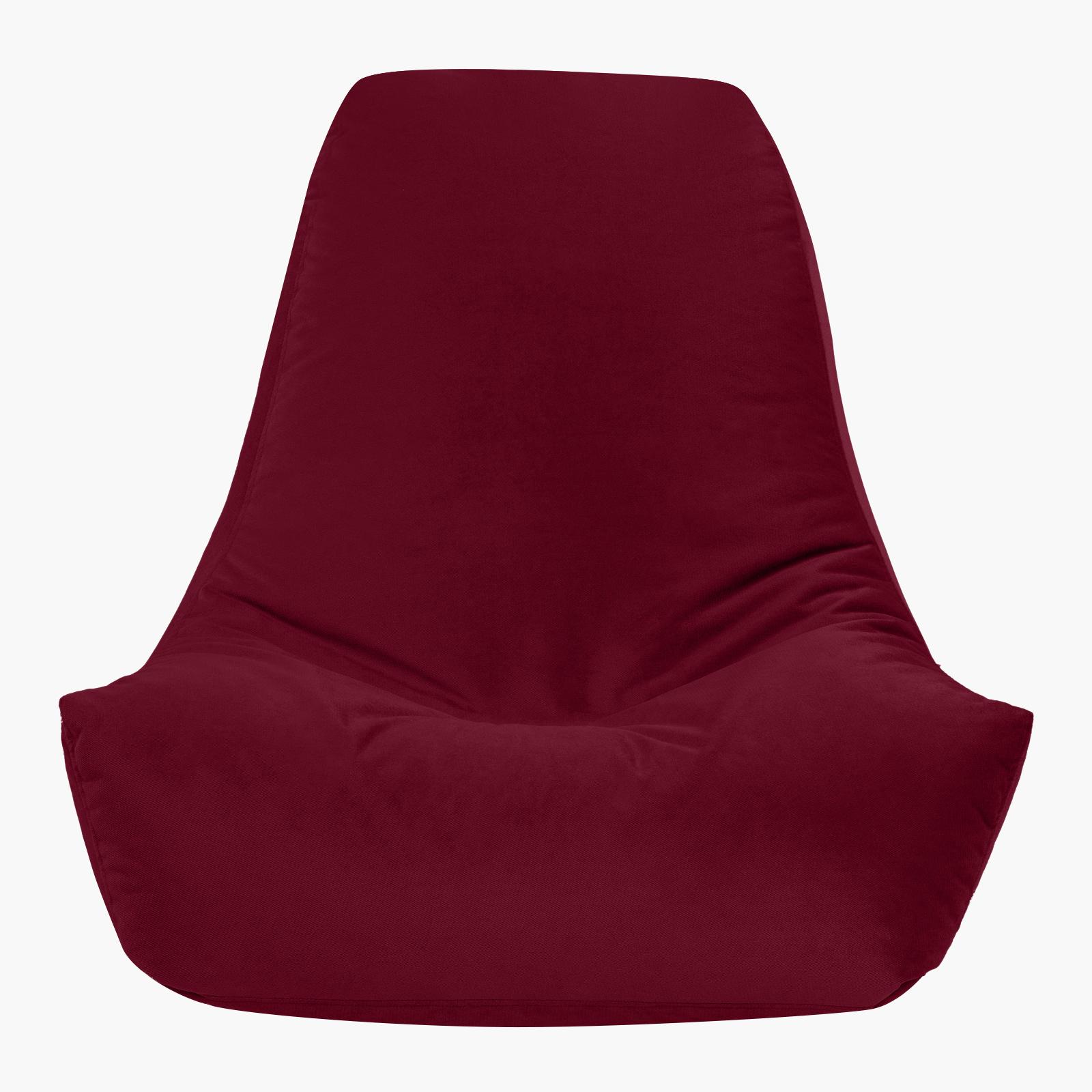 Harvey Solid Velvet Bean Bag Chair - Large-furniture-sofaandseating-ottomansbeanbagsandpoufs-image-3
