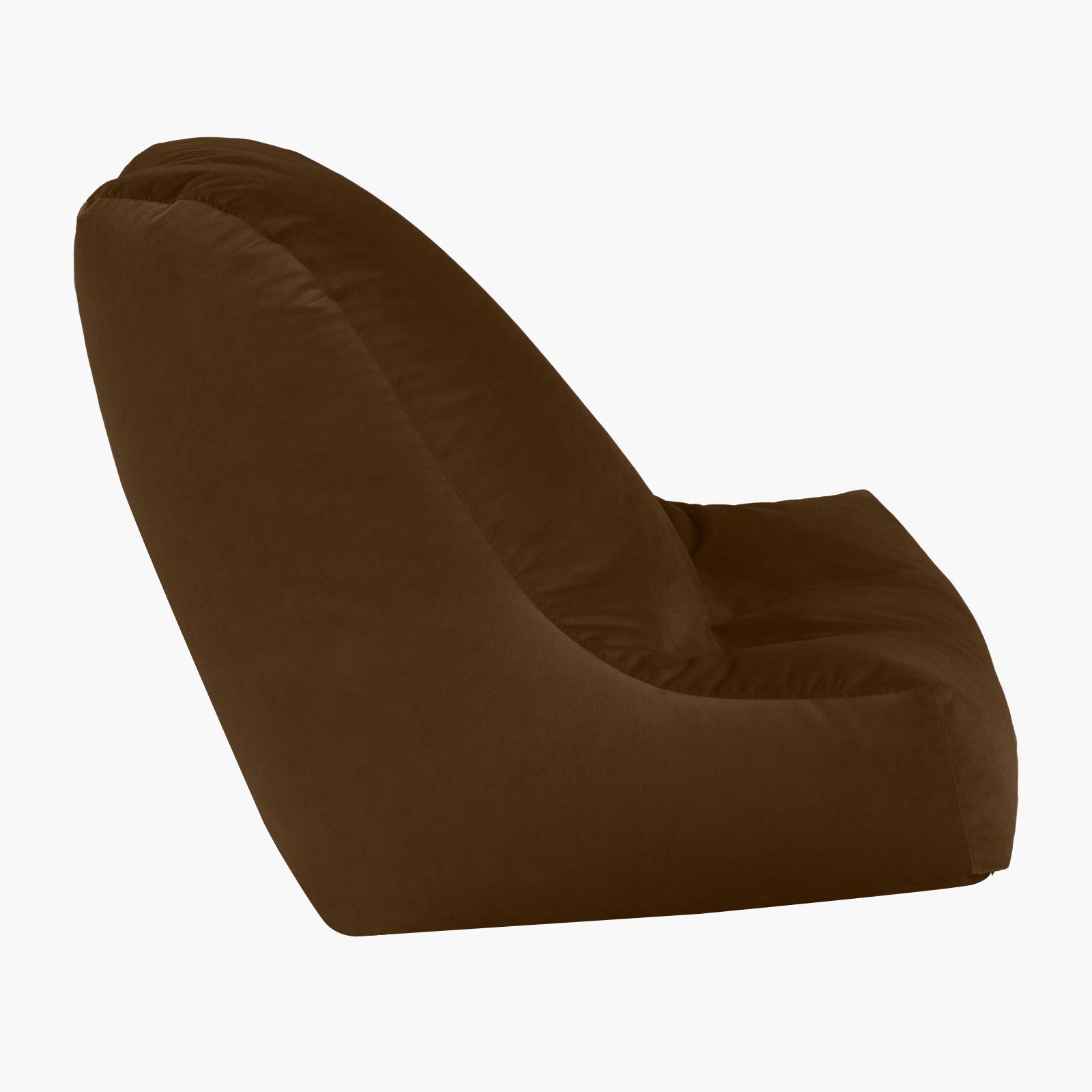 Harvey Solid Velvet Bean Bag Chair - Large-furniture-sofaandseating-ottomansbeanbagsandpoufs-image-2