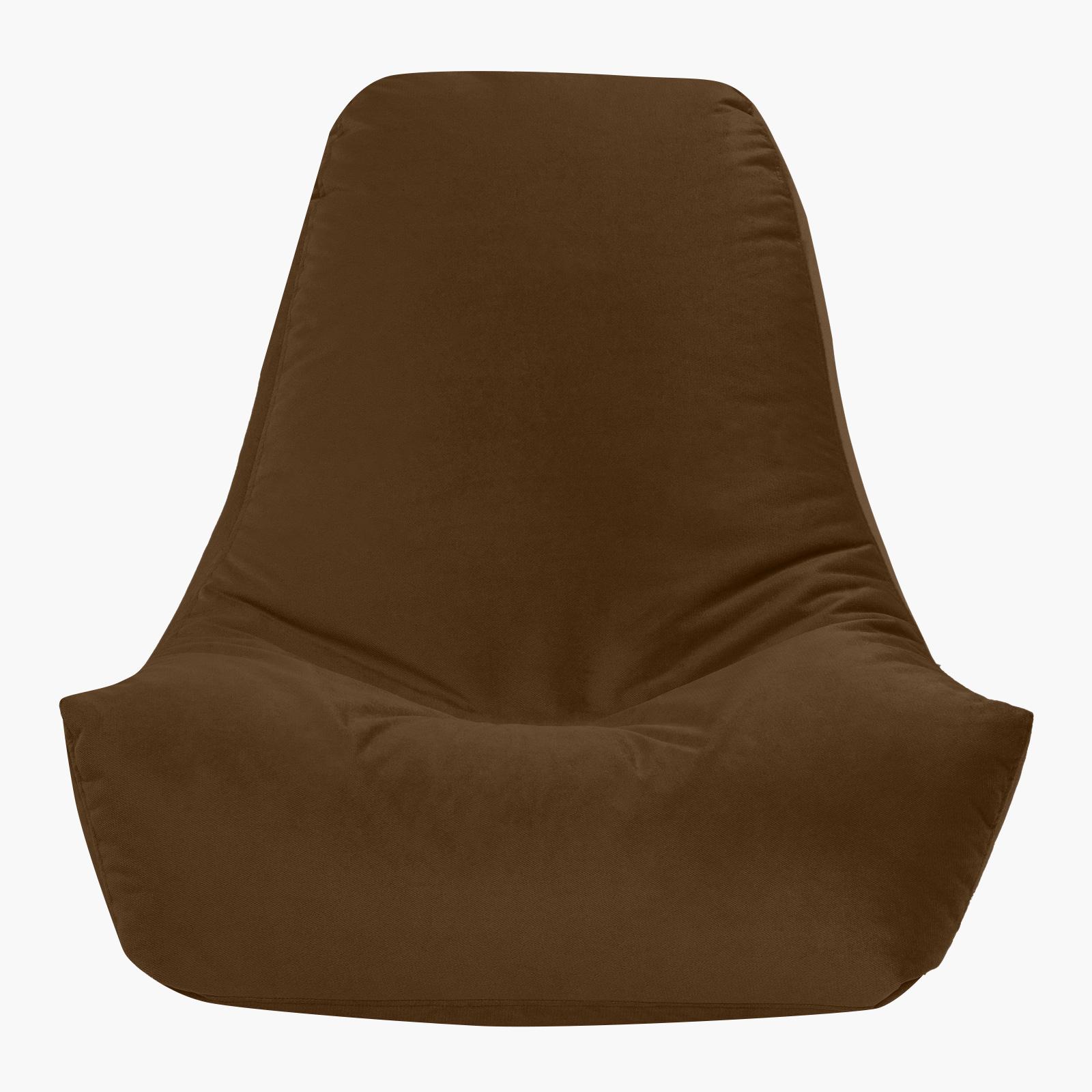 Harvey Solid Velvet Bean Bag Chair - Large-furniture-sofaandseating-ottomansbeanbagsandpoufs-image-3