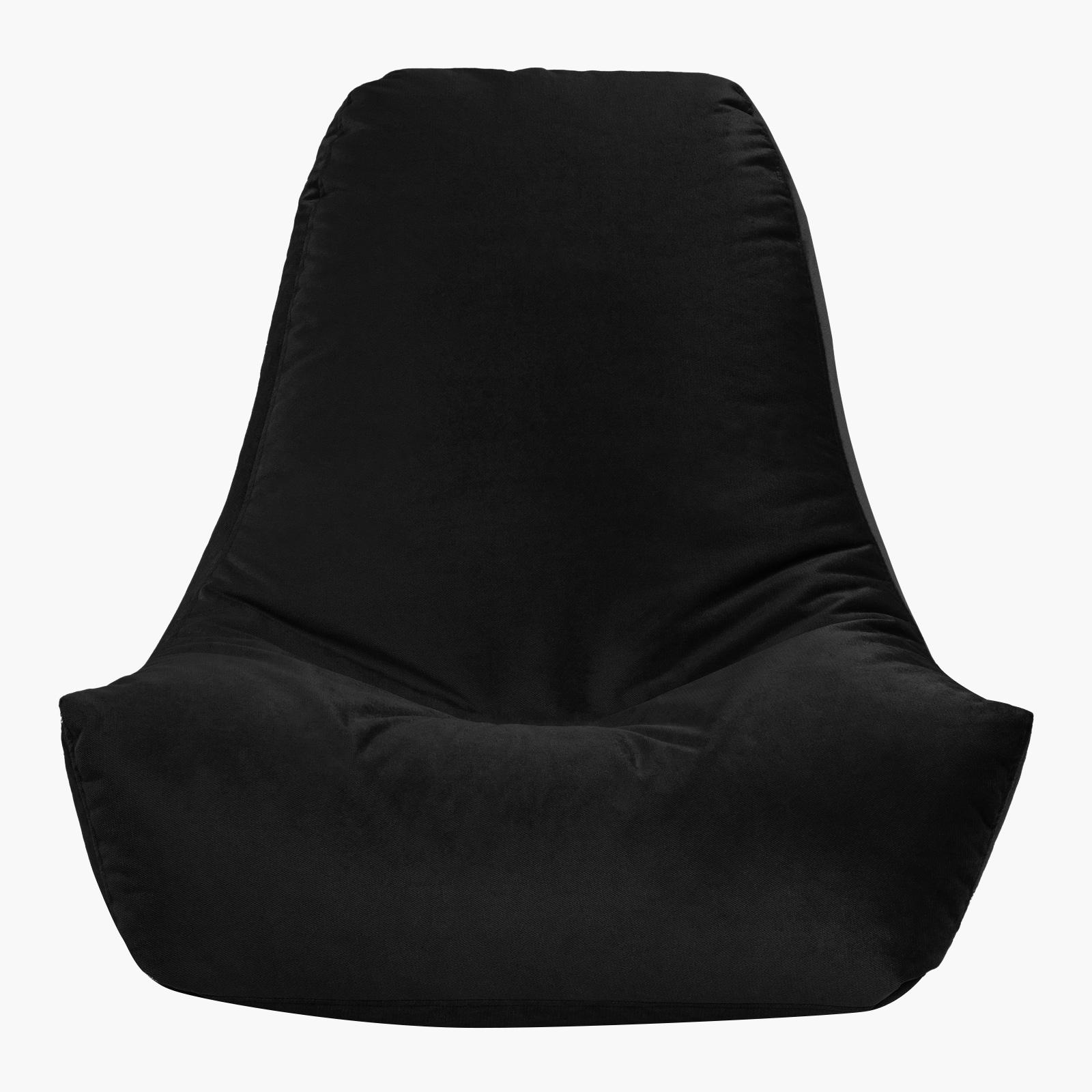 Harvey Solid Velvet Bean Bag Chair - Large-furniture-sofaandseating-ottomansbeanbagsandpoufs-image-3