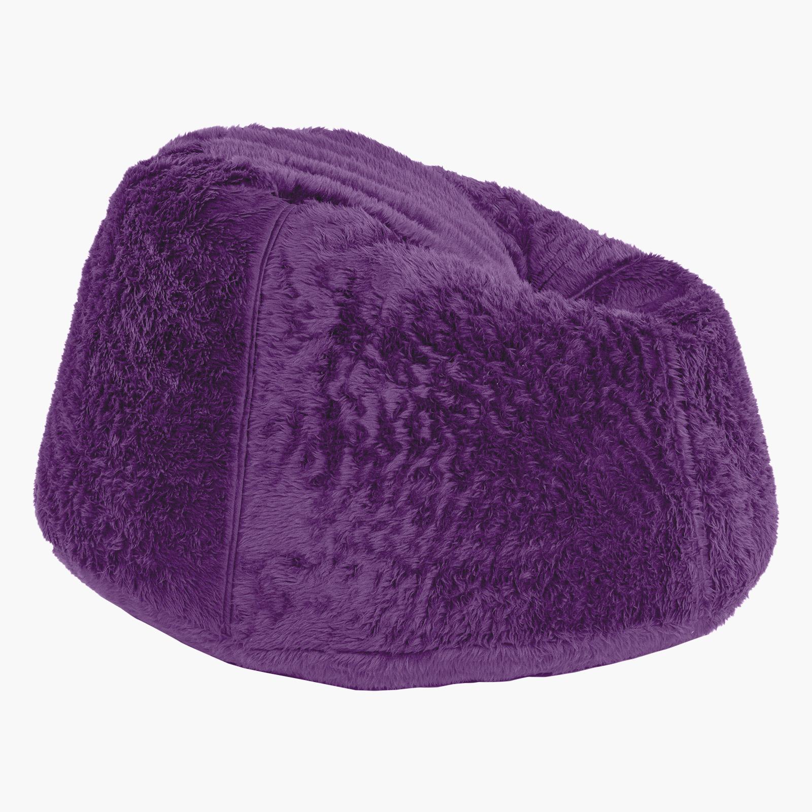 Kempes Fur Bean Bag Chair - Small-furniture-sofaandseating-ottomansbeanbagsandpoufs-image-3