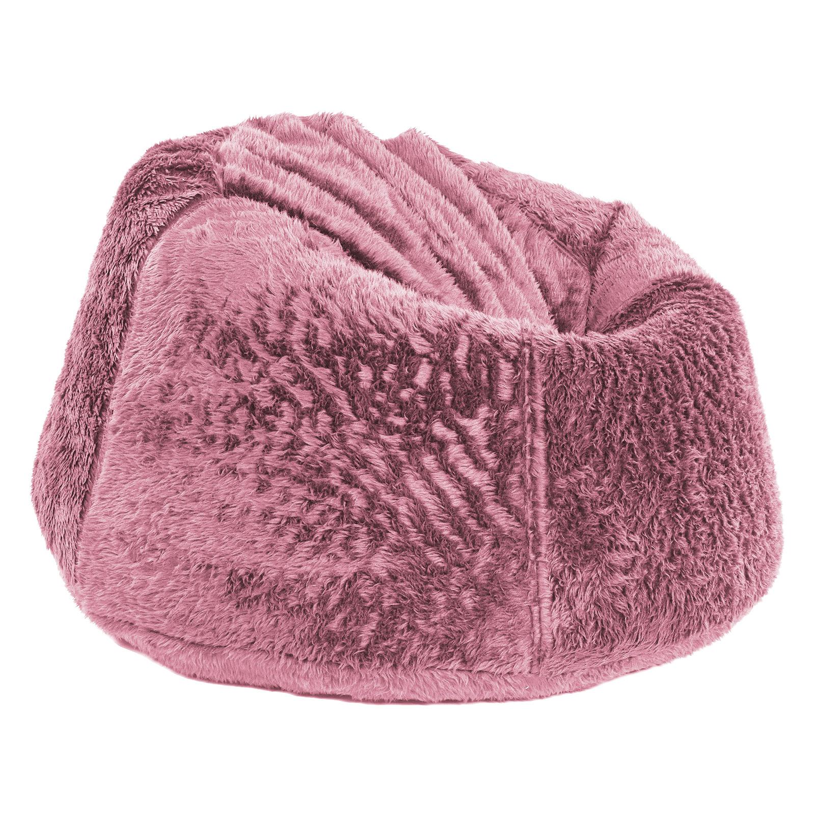 Kempes Fur Bean Bag Chair - Small-furniture-sofaandseating-ottomansbeanbagsandpoufs-image-2