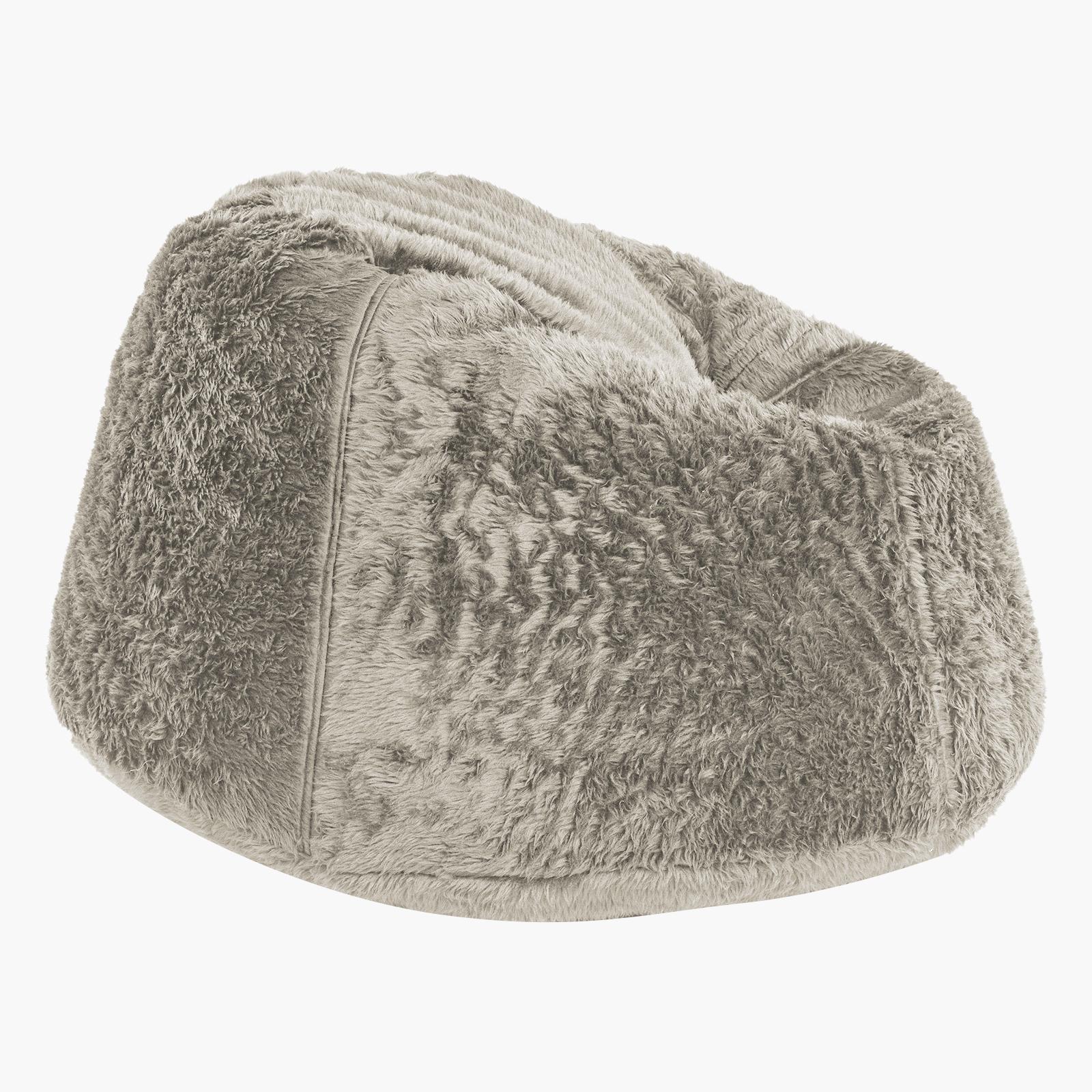 Kempes Fur Bean Bag Chair - Small-furniture-sofaandseating-ottomansbeanbagsandpoufs-image-3