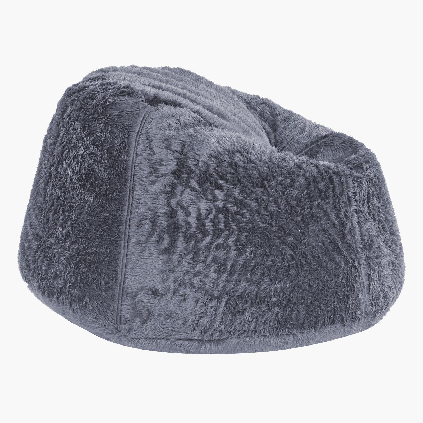 Kempes Fur Bean Bag Chair - Small-furniture-sofaandseating-ottomansbeanbagsandpoufs-image-3