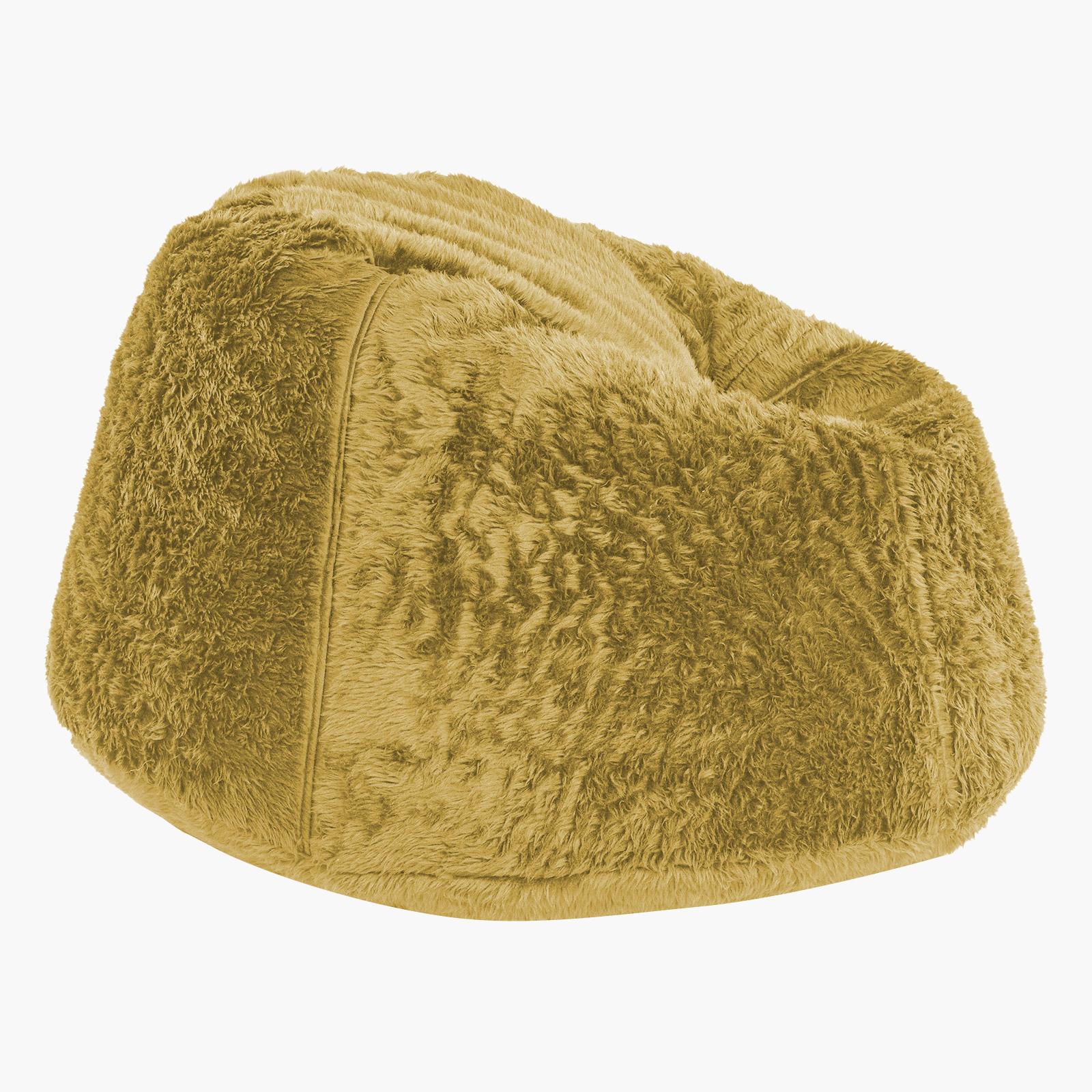 Kempes Fur Bean Bag Chair - Small-furniture-sofaandseating-ottomansbeanbagsandpoufs-image-3