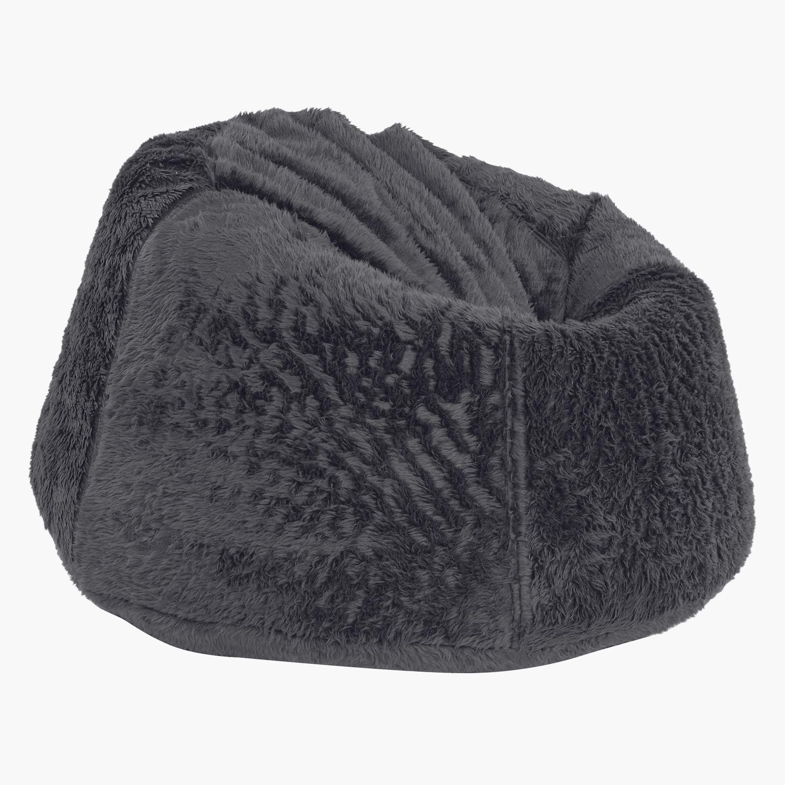 Kempes Fur Bean Bag Chair - Small-furniture-sofaandseating-ottomansbeanbagsandpoufs-image-2
