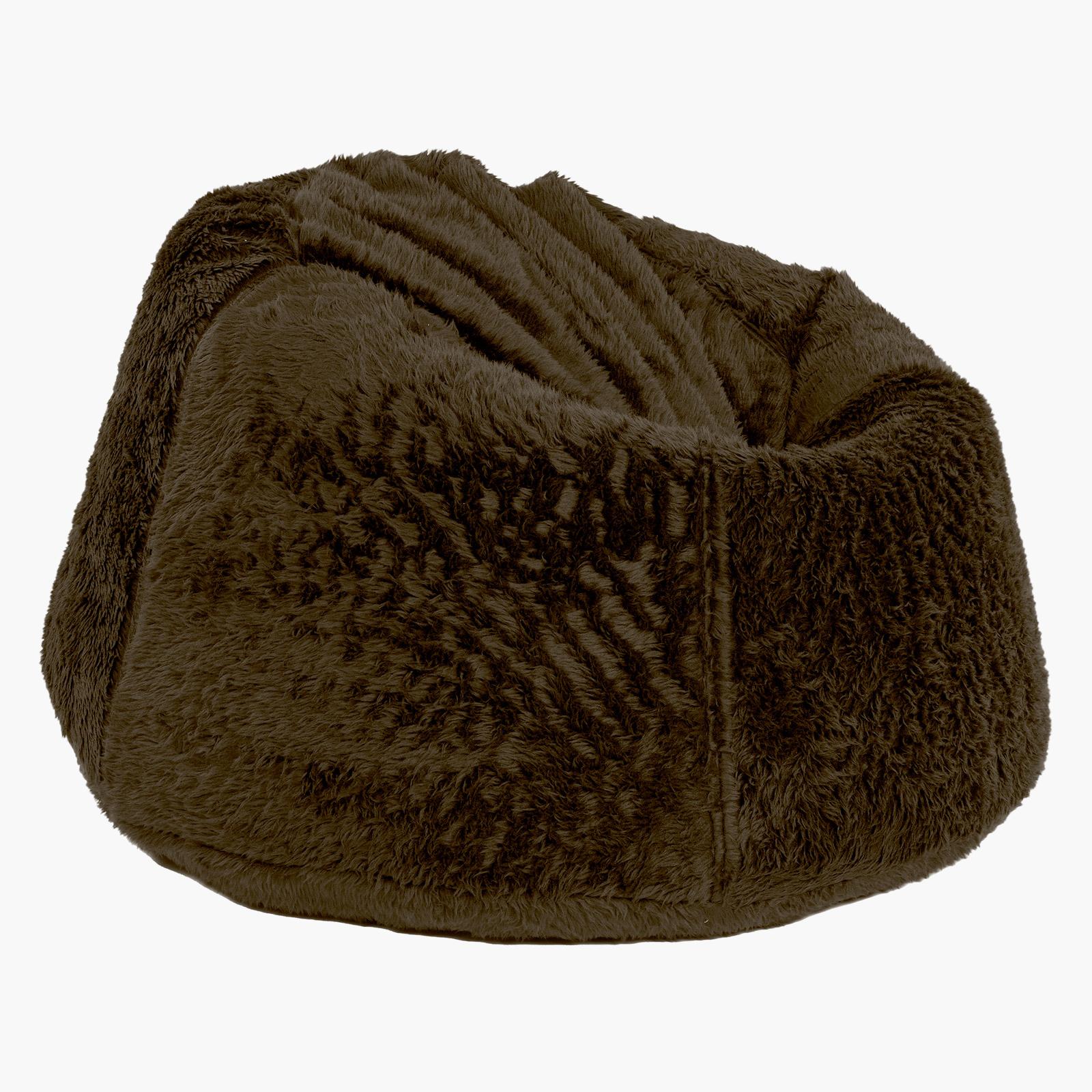 Kempes Fur Bean Bag Chair - Small-furniture-sofaandseating-ottomansbeanbagsandpoufs-image-2