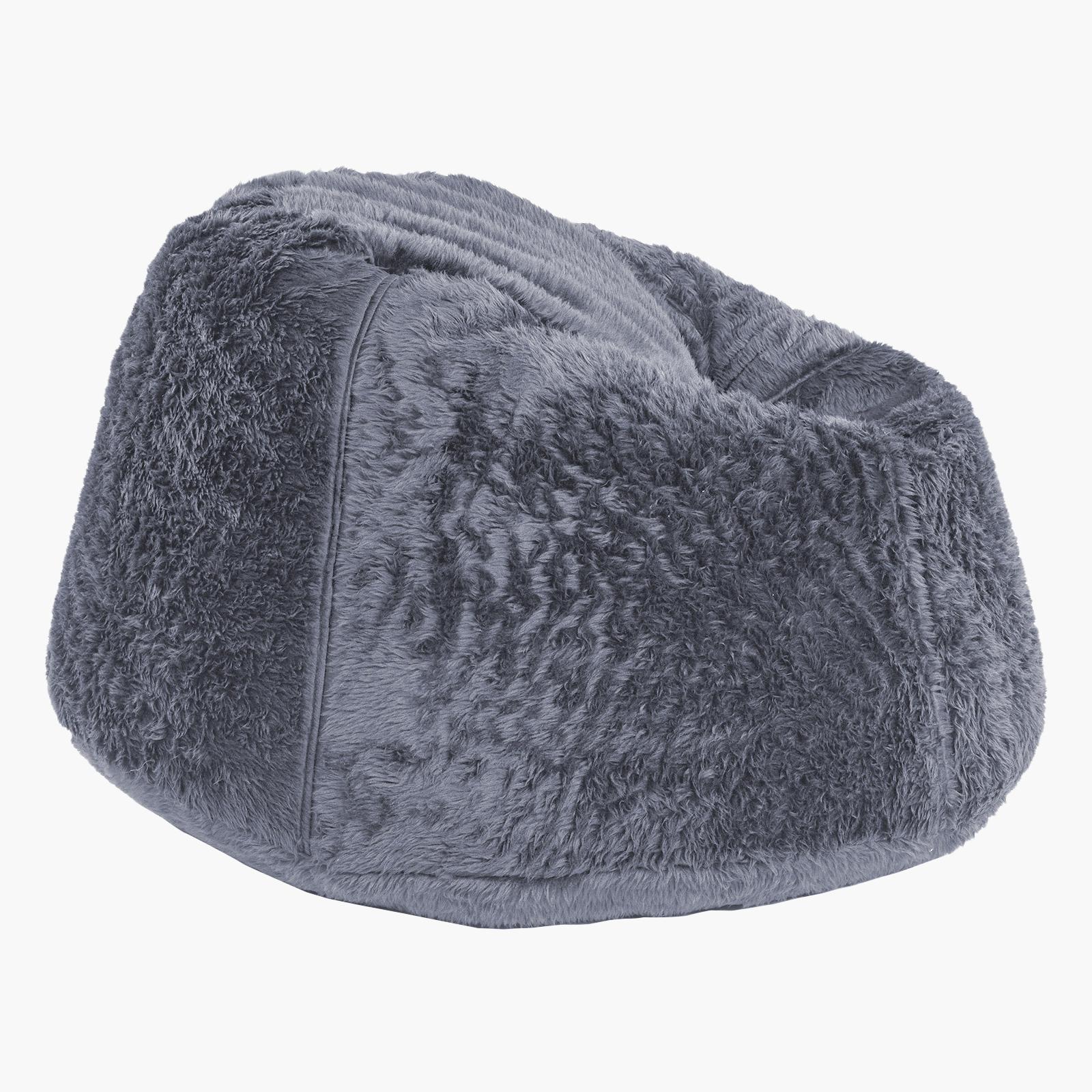 Kempes Textured Fur Bean Bag Chair - Medium-furniture-sofaandseating-ottomansbeanbagsandpoufs-image-3