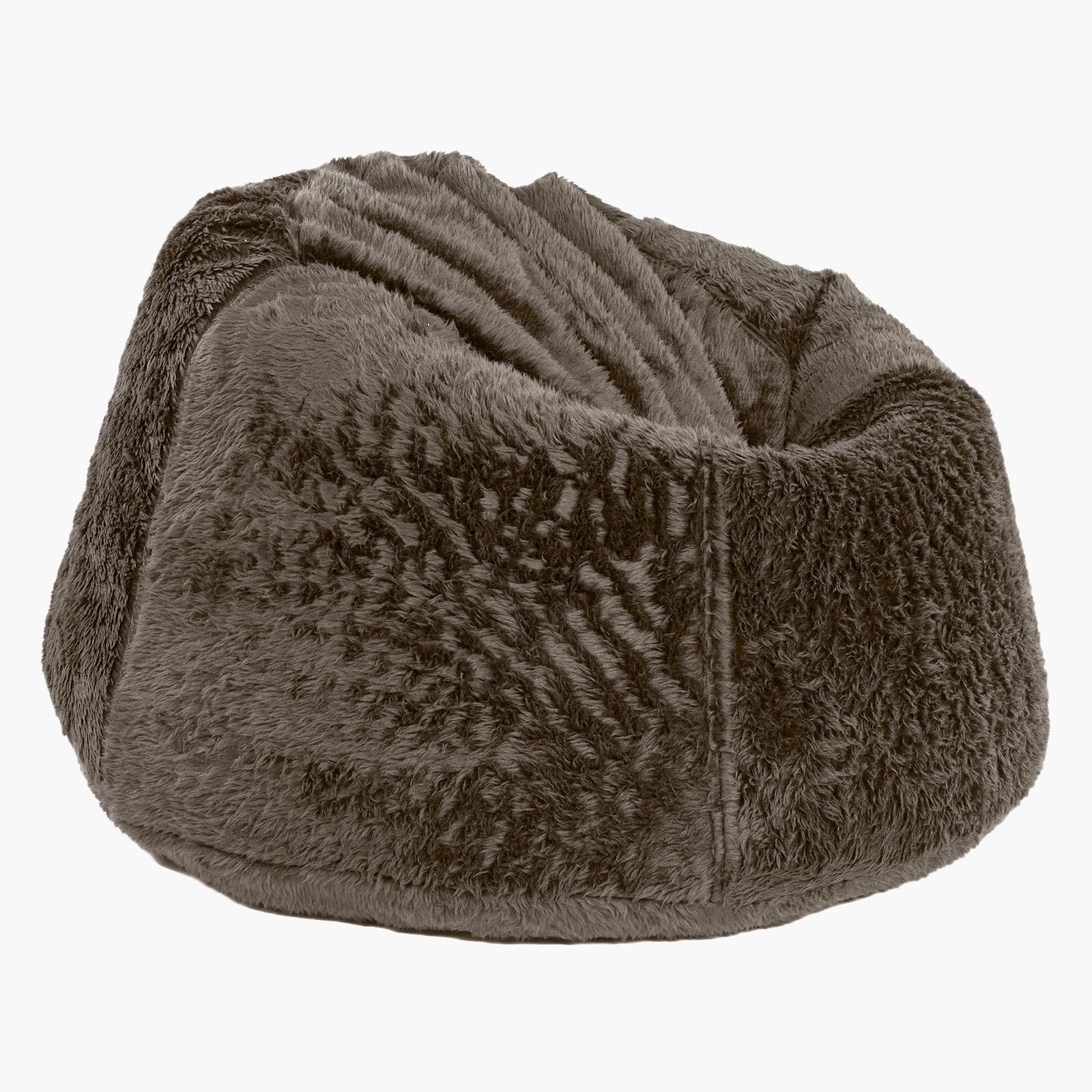 Kempes Textured Fur Bean Bag Chair - Medium-furniture-sofaandseating-ottomansbeanbagsandpoufs-image-2