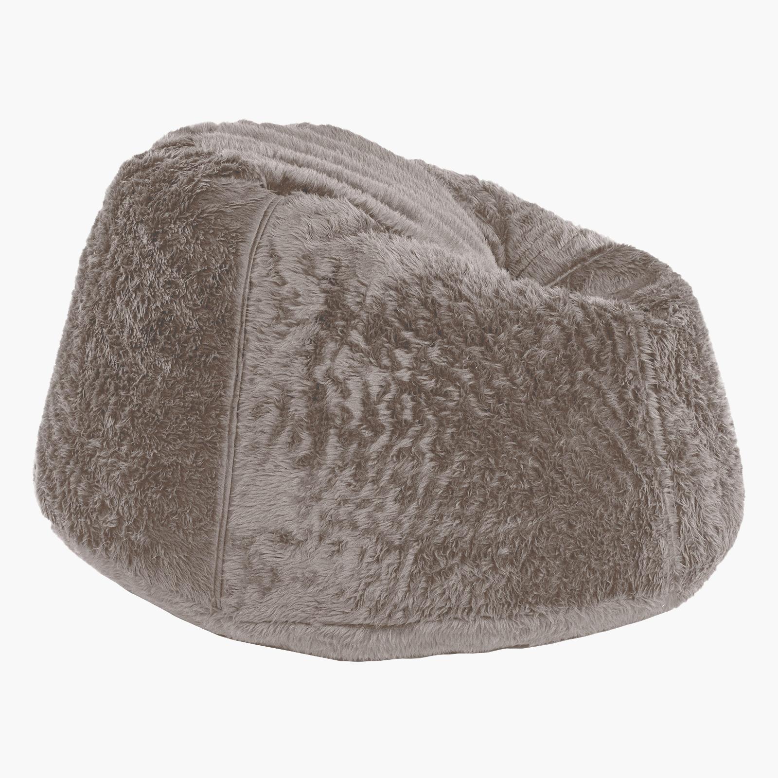 Kempes Textured Fur Bean Bag Chair - Medium-furniture-sofaandseating-ottomansbeanbagsandpoufs-image-3