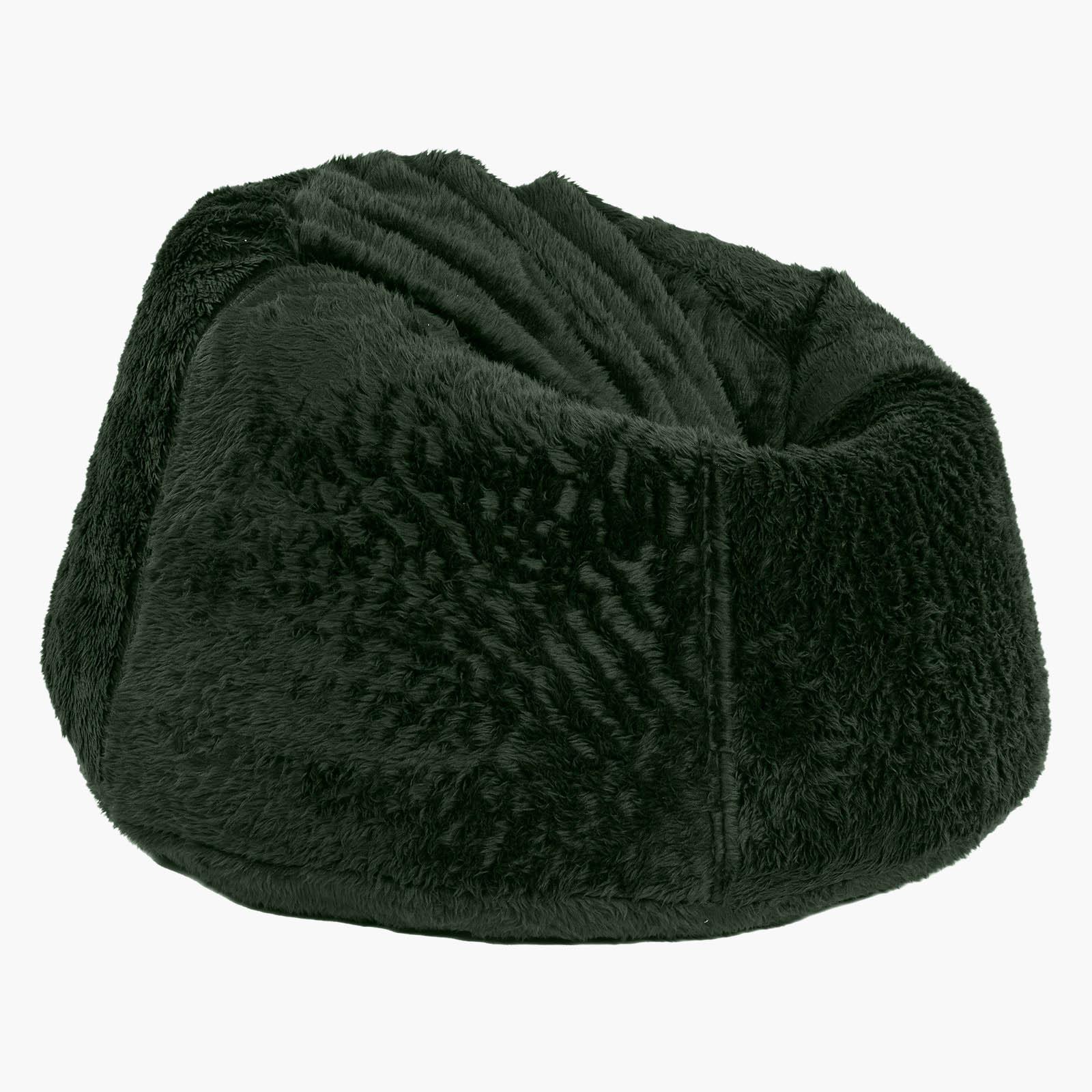 Kempes Solid Fur Bean Bag Chair - Large-furniture-sofaandseating-ottomansbeanbagsandpoufs-image-2
