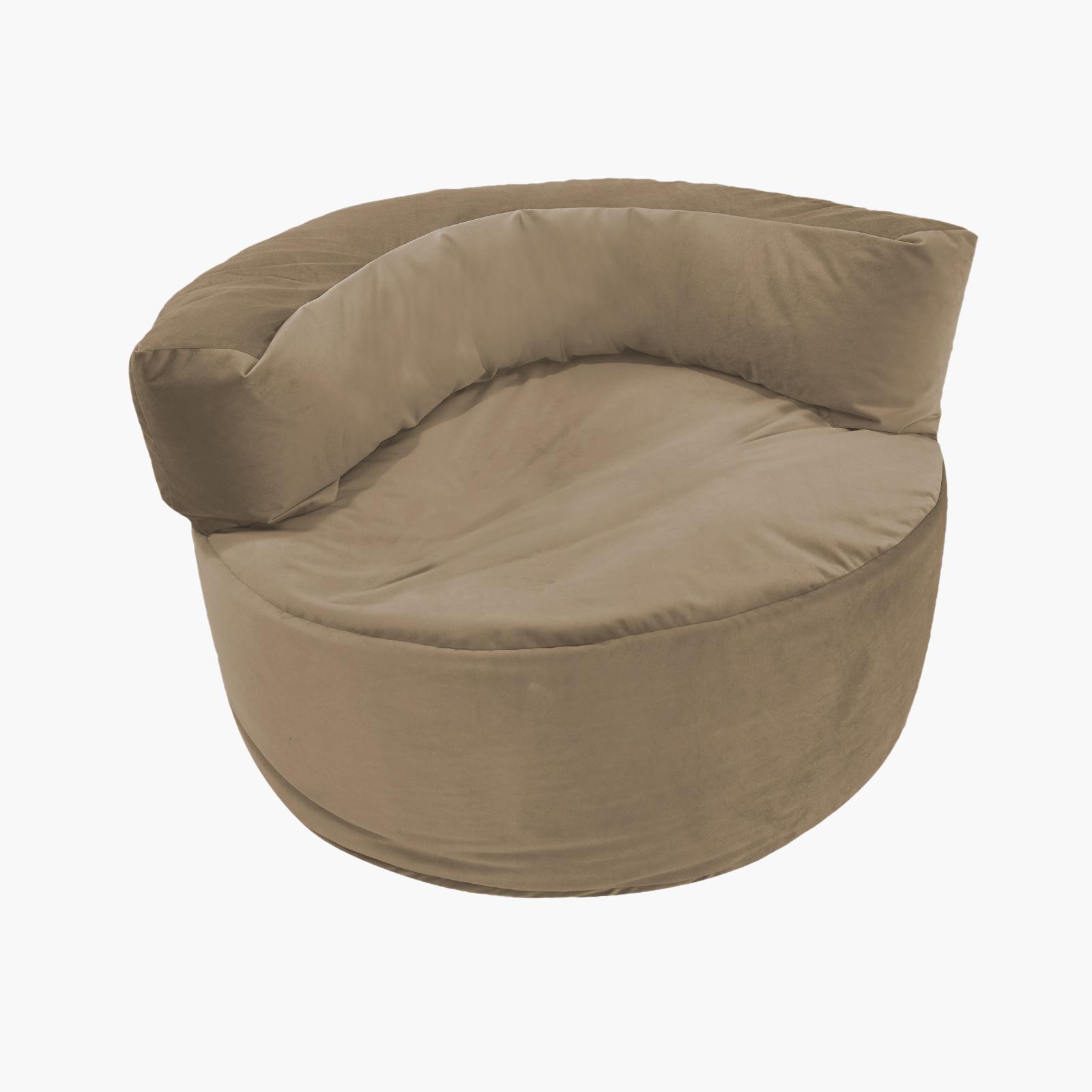 Julie Solid Velvet Bean Bag Chair - 102x70 cms-furniture-sofaandseating-ottomansbeanbagsandpoufs-image-2