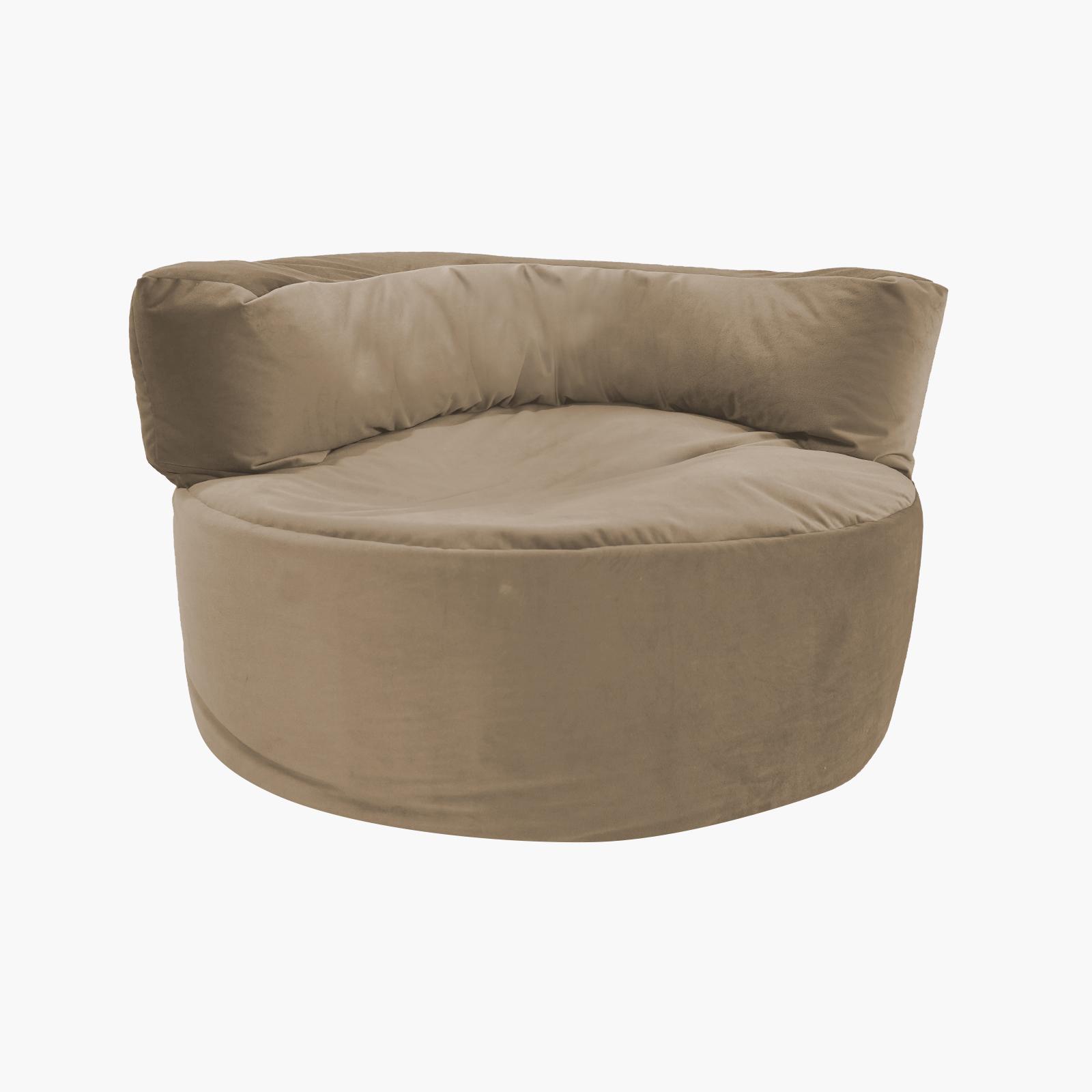 Julie Solid Velvet Bean Bag Chair - 102x70 cms-furniture-sofaandseating-ottomansbeanbagsandpoufs-image-3