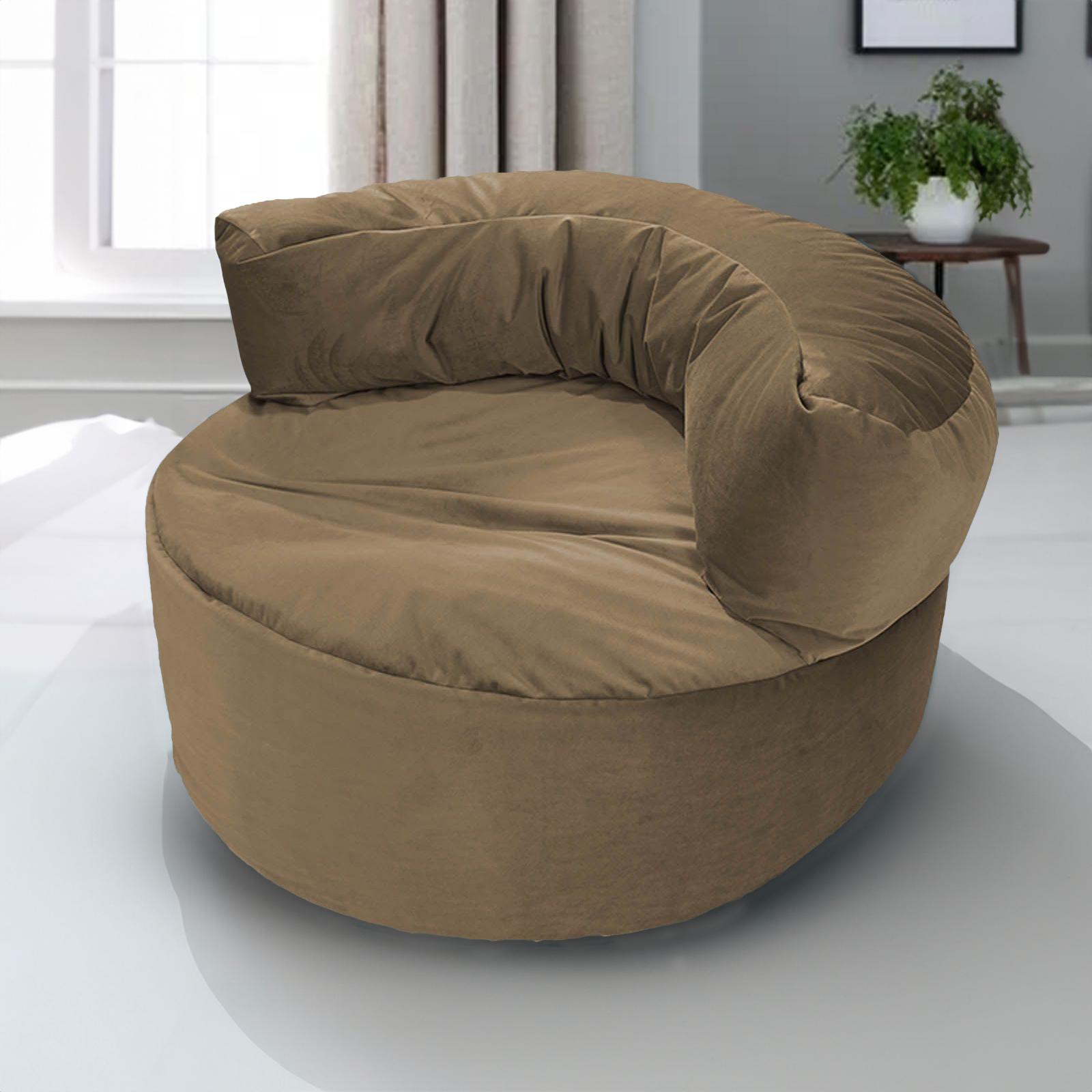 Julie Solid Velvet Bean Bag Chair-furniture-sofaandseating-ottomansbeanbagsandpoufs-image-1