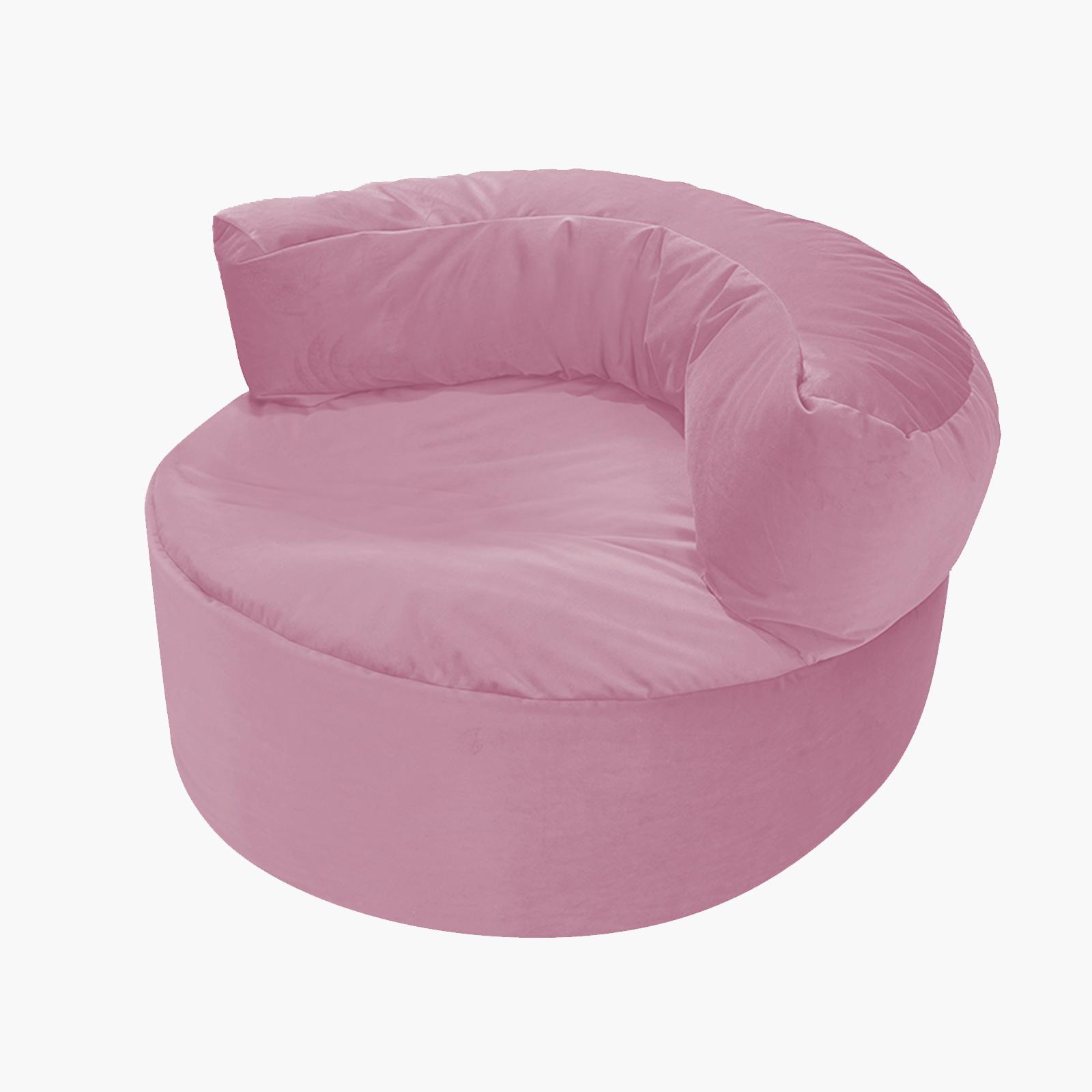 Julie Solid Velvet Bean Bag Chair-furniture-sofaandseating-ottomansbeanbagsandpoufs-image-1