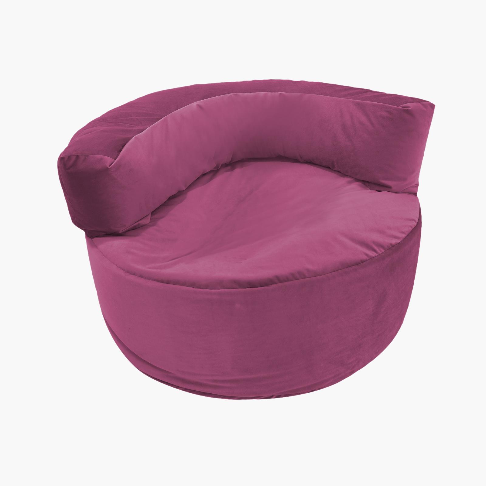 Julie Solid Velvet Bean Bag Chair-furniture-sofaandseating-ottomansbeanbagsandpoufs-image-2