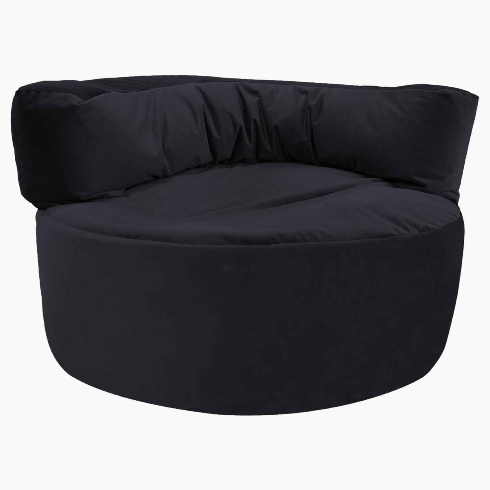 Julie Solid Velvet Bean Bag Chair-furniture-sofaandseating-ottomansbeanbagsandpoufs-image-1