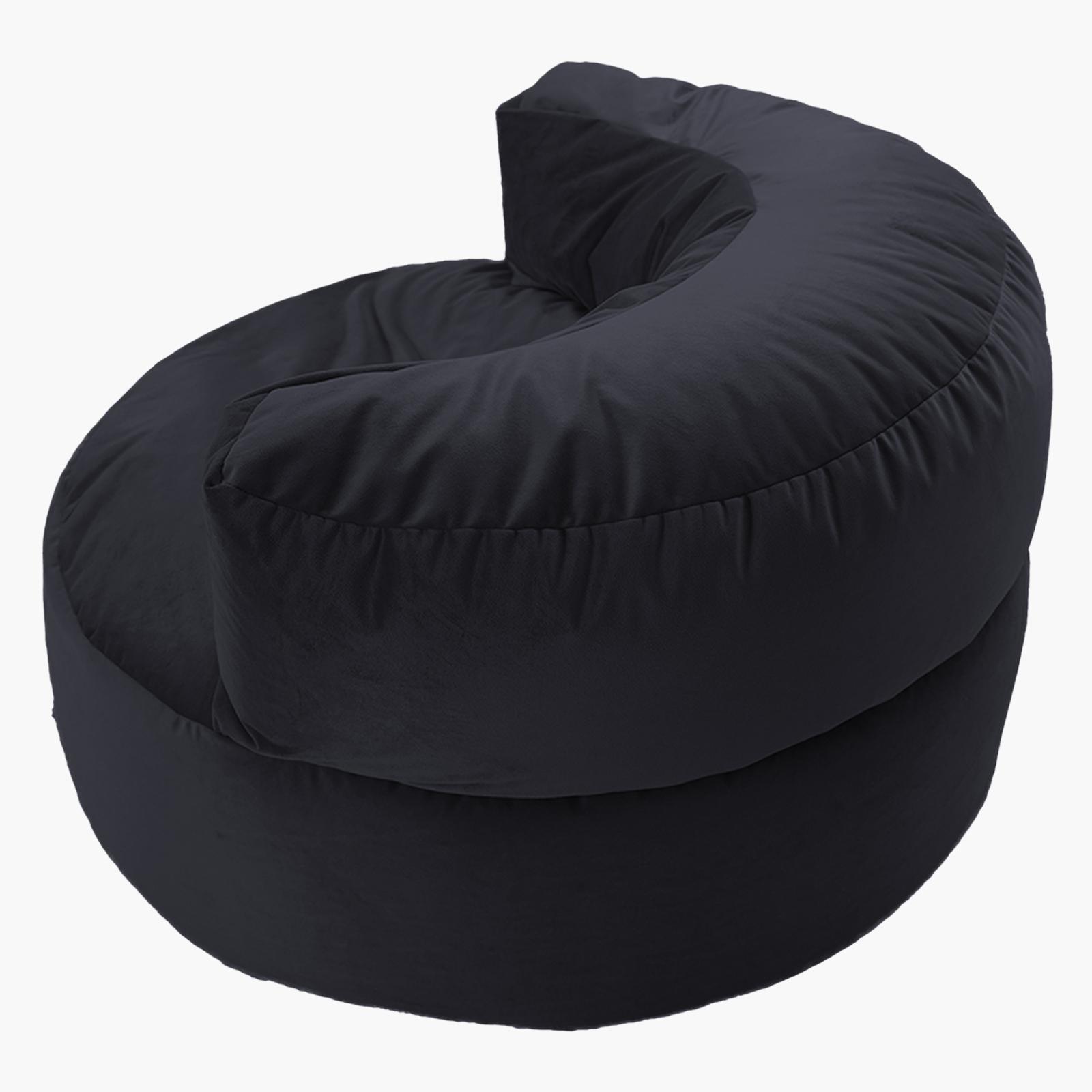 Julie Solid Velvet Bean Bag Chair-furniture-sofaandseating-ottomansbeanbagsandpoufs-image-2