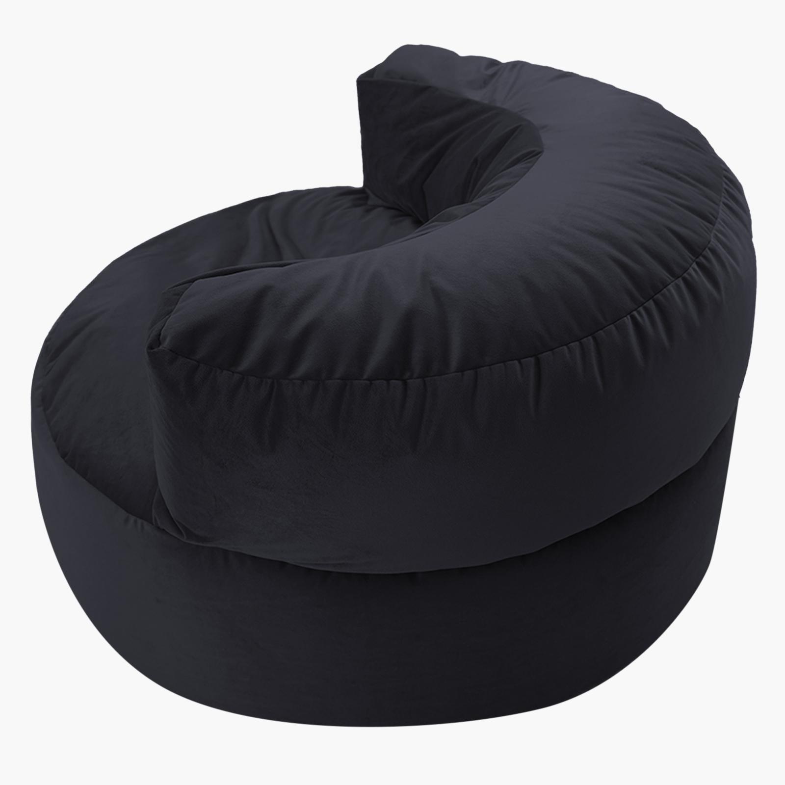 Julie Solid Velvet Bean Bag Chair-furniture-sofaandseating-ottomansbeanbagsandpoufs-image-3