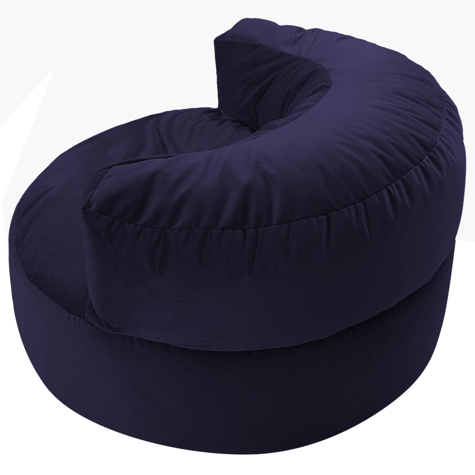Julie Solid Velvet Bean Bag Chair-furniture-sofaandseating-ottomansbeanbagsandpoufs-image-4