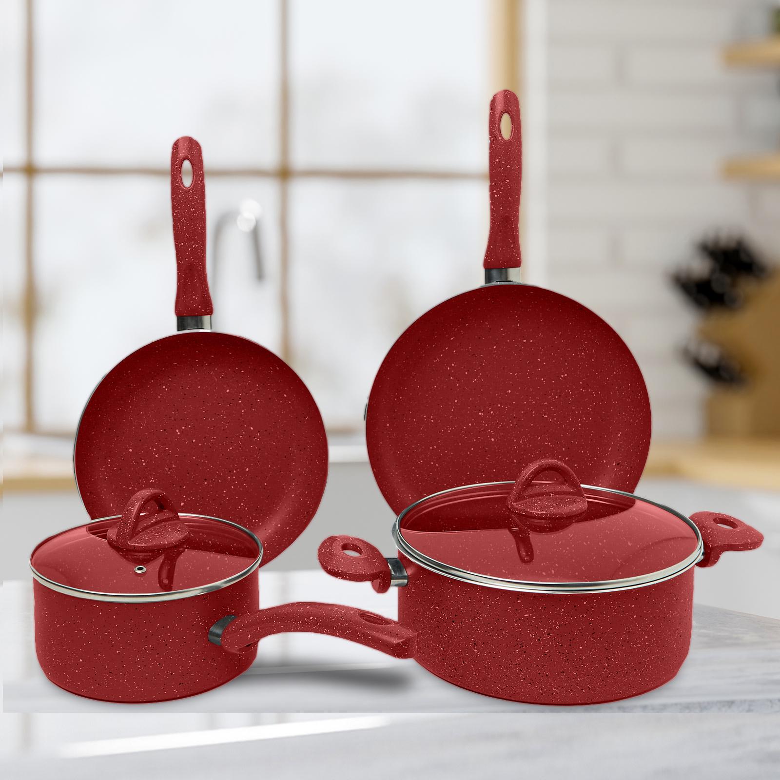 La Casa 6-Piece Turkish Granite Cookware Set with Pyrex Lid-household-kitchen-cookware-cookwareandsets-image-1