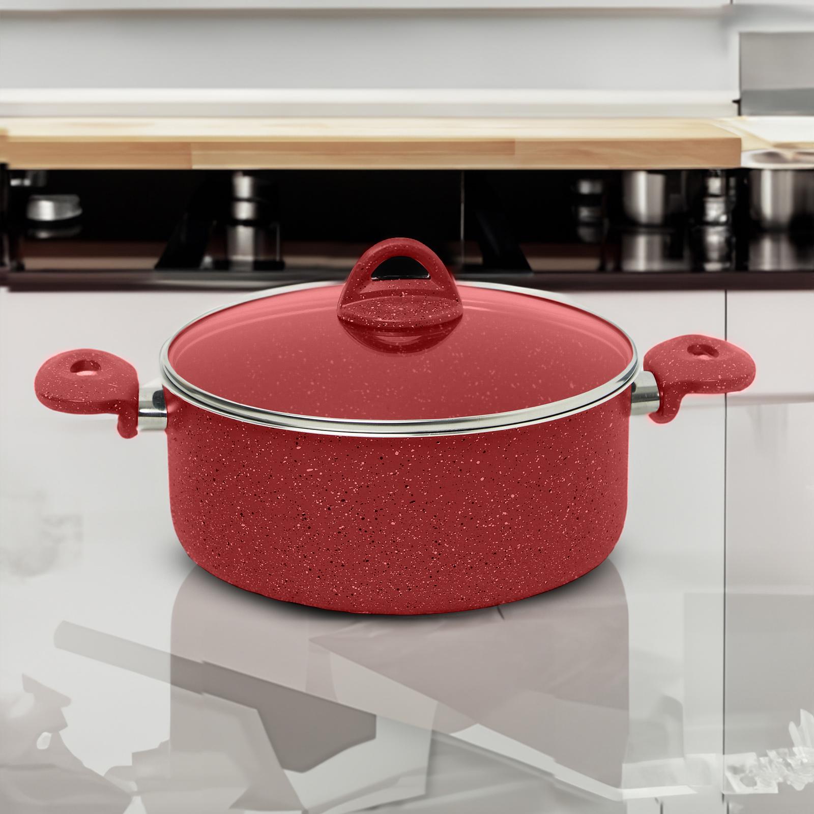 La Casa 6-Piece Turkish Granite Cookware Set with Pyrex Lid-household-kitchen-cookware-cookwareandsets-image-2