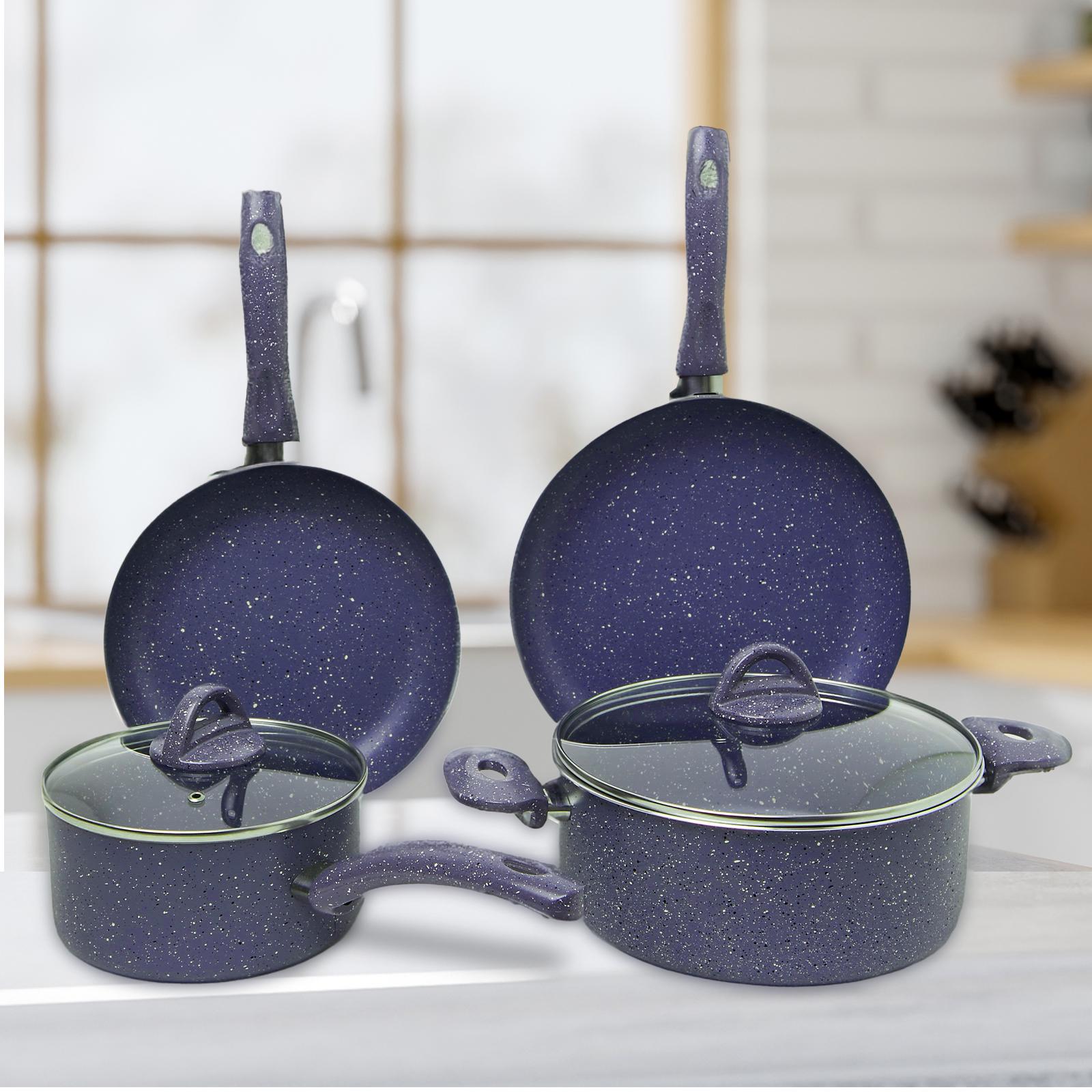 La Casa 6-Piece Turkish Granite Cookware Set with Pyrex Lid-household-kitchen-cookware-cookwareandsets-image-1