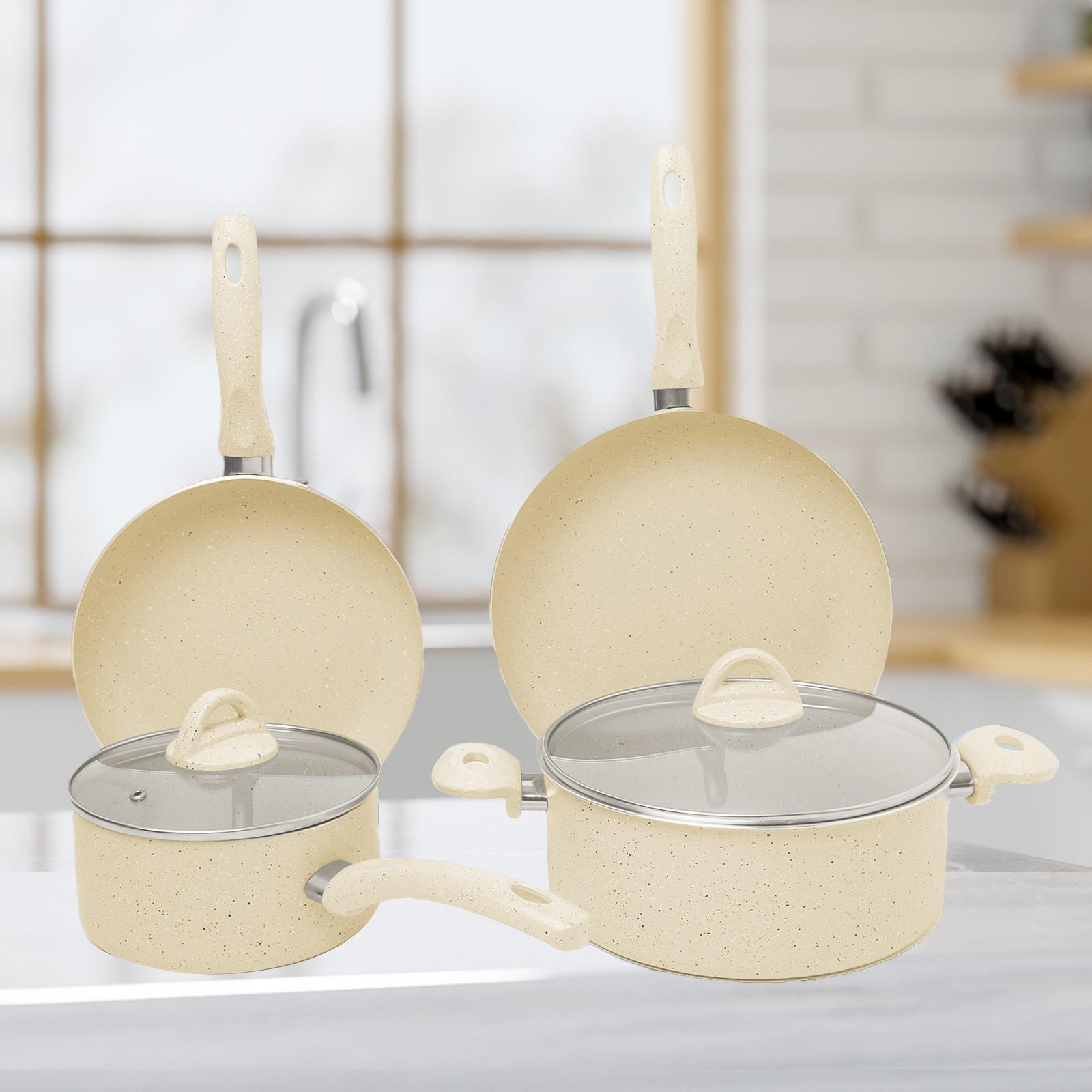 La Casa 6-Piece Turkish Granite Cookware Set with Pyrex Lid-household-kitchen-cookware-cookwareandsets-image-1