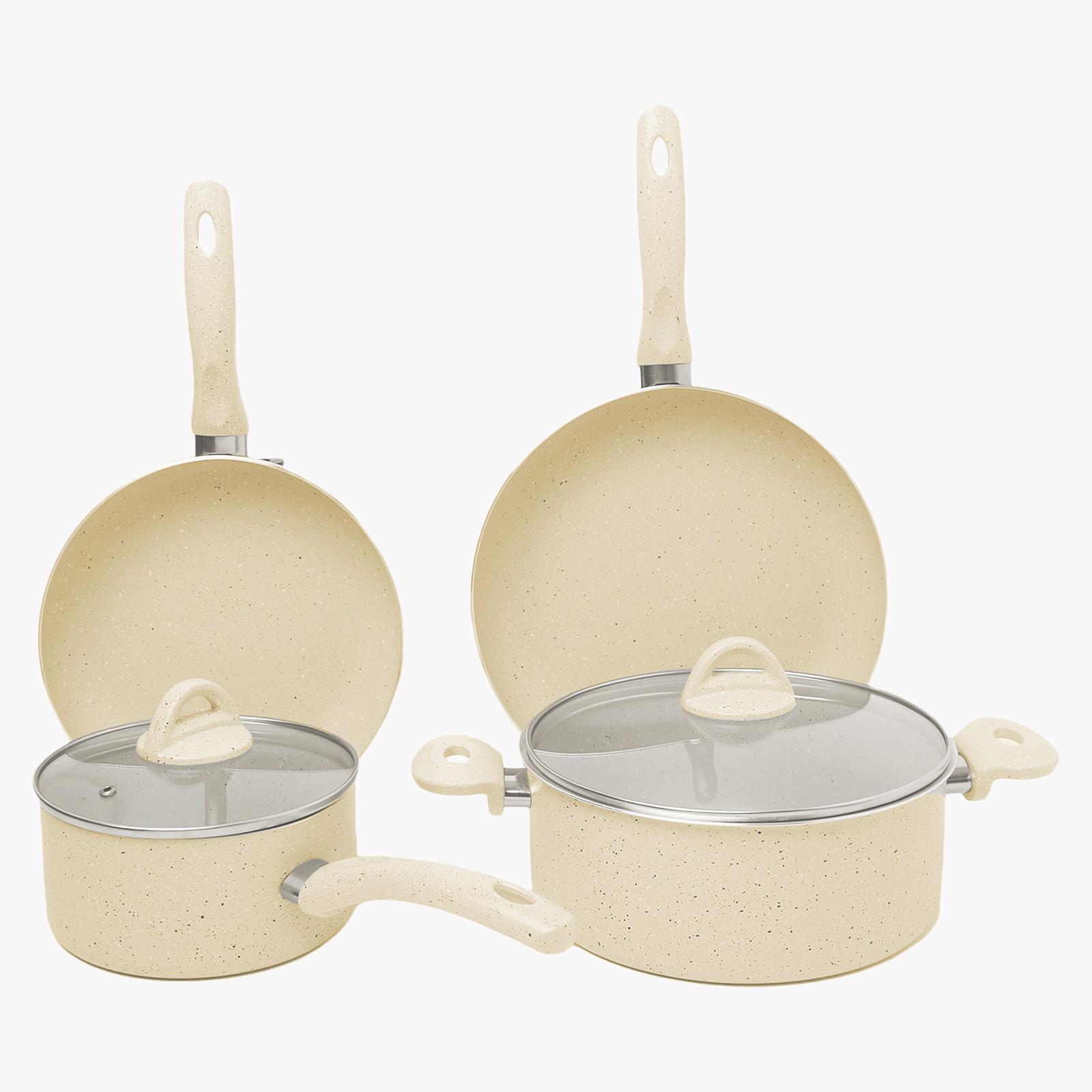 La Casa 6-Piece Turkish Granite Cookware Set with Pyrex Lid-household-kitchen-cookware-cookwareandsets-image-2