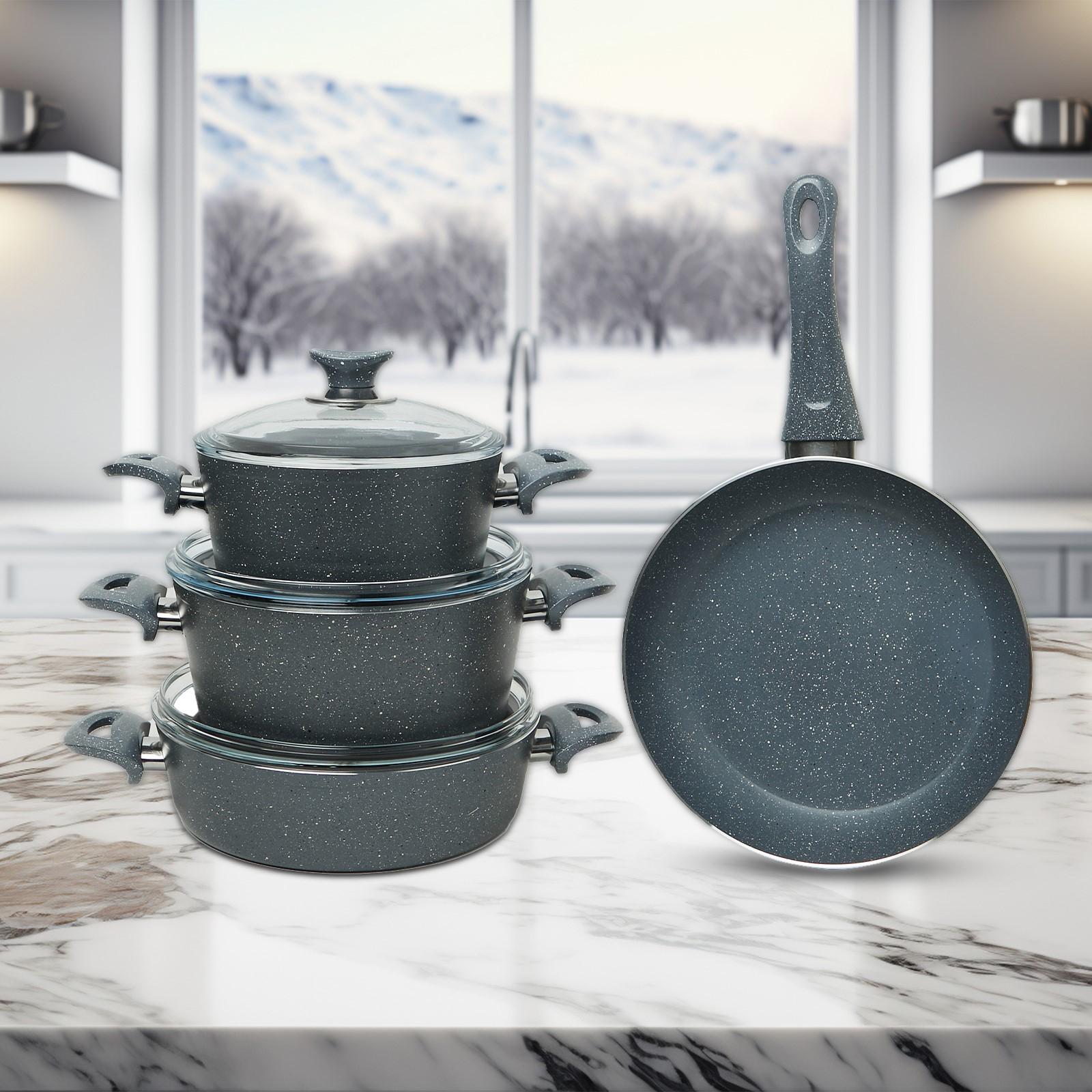 La Casa 7-Piece Turkish Granite Cookware Set-household-kitchen-cookware-cookwareandsets-image-1