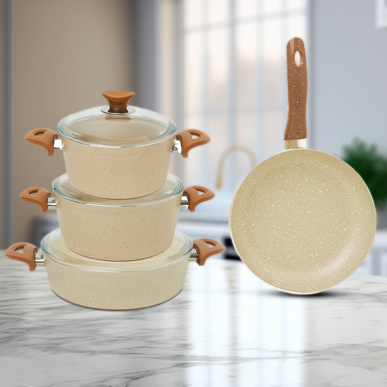 Turkish Granite 7-Piece Cookware Set with Pyrex Lid-household-kitchen-cookware-cookwareandsets-image-1