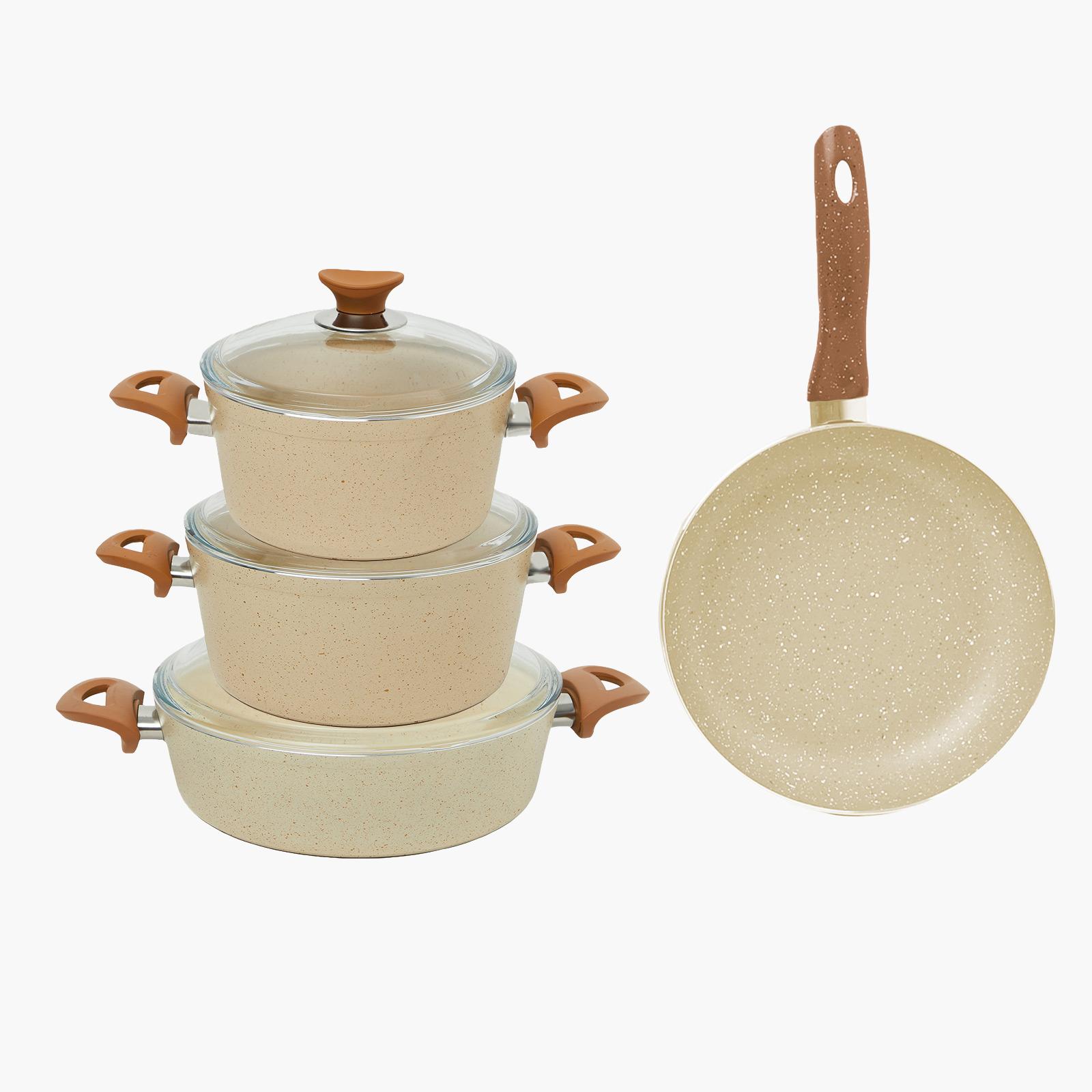 Turkish Granite 7-Piece Cookware Set with Pyrex Lid-household-kitchen-cookware-cookwareandsets-image-2