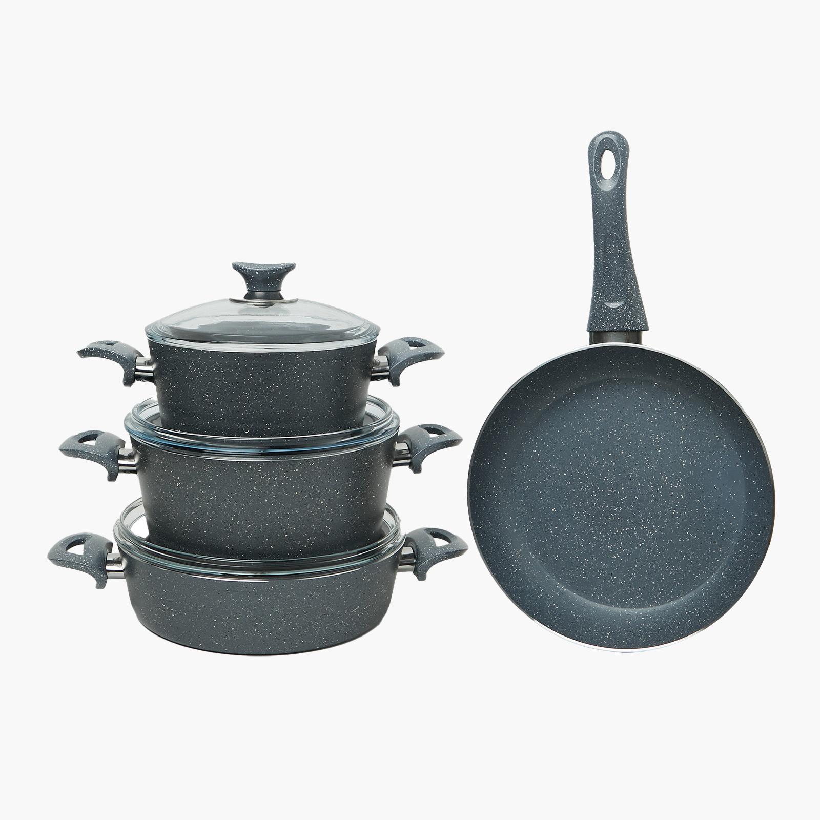 Turkish Granite 7-Piece Cookware Set with Pyrex Lid-household-kitchen-cookware-cookwareandsets-image-2