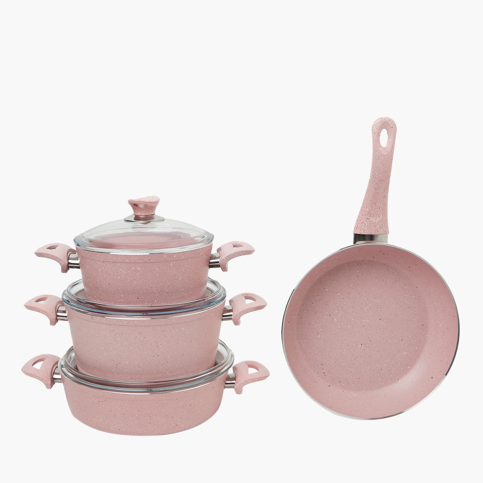 Turkish Granite 7-Piece Cookware Set with Pyrex Lid-household-kitchen-cookware-cookwareandsets-image-2